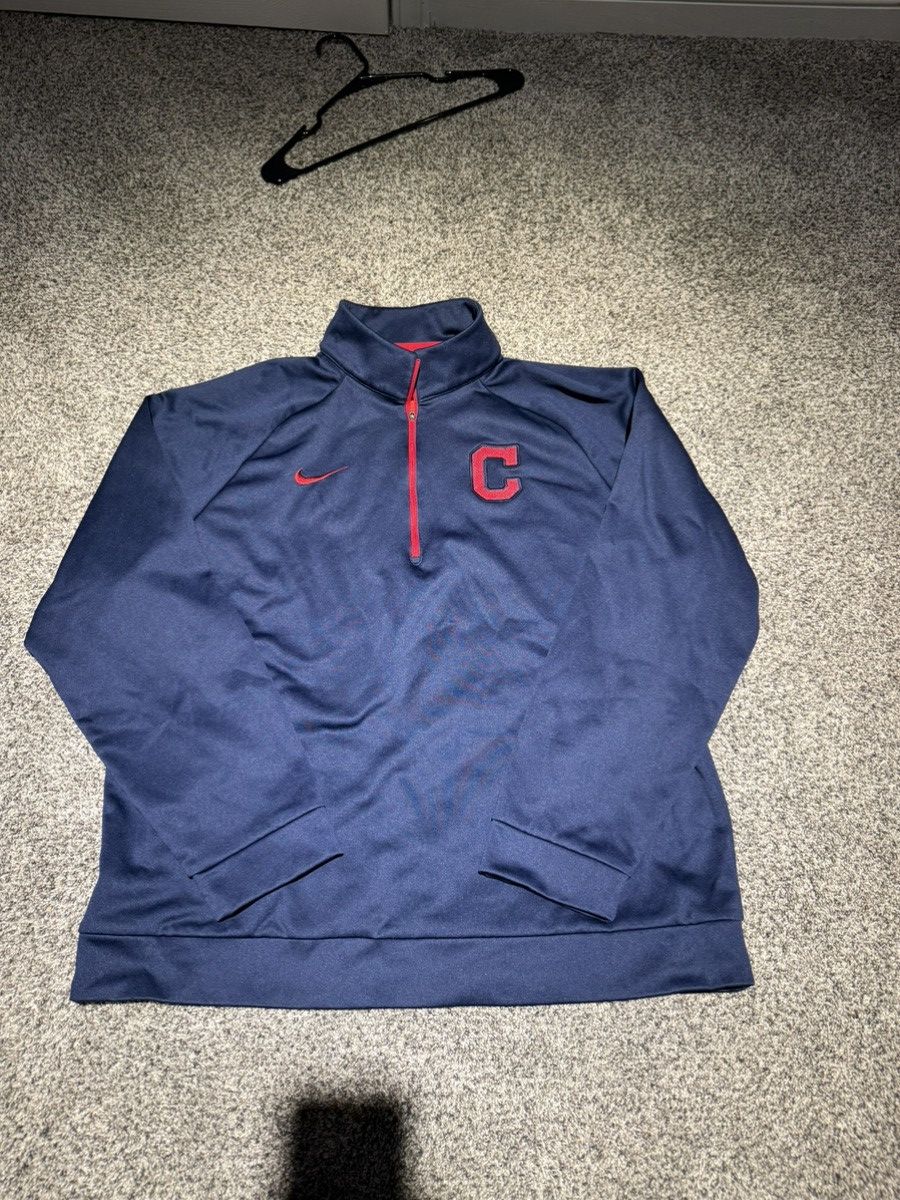 Nike Cleveland Indians Quarter Zip Size US XL / EU 56 / 4 - 1 Thumbnail