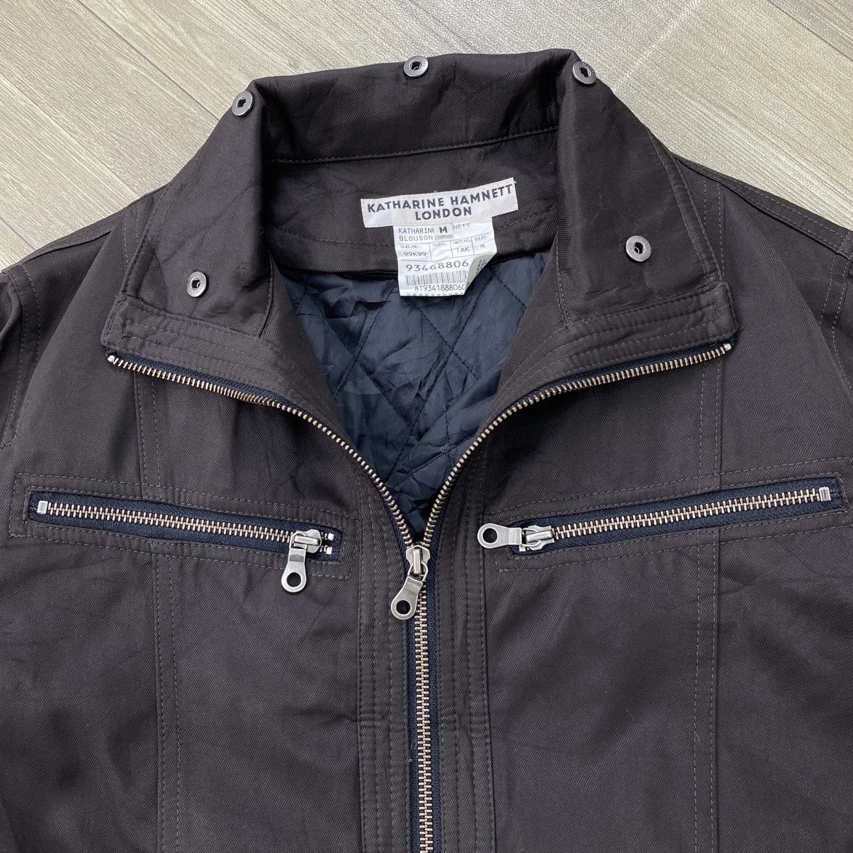 Katharine Hamnett London Vintage Katharine Hamnett London Multi Zipper Bikers Jacket Size US S / EU 44-46 / 1 - 3 Thumbnail