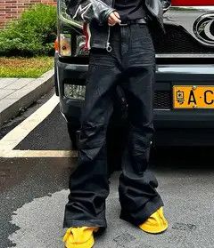 Japanese Brand Hirasawa x Kon DRIP Wide Leg Stripe Y2K Sweatpants Size US 30 / EU 46 - 6 Thumbnail