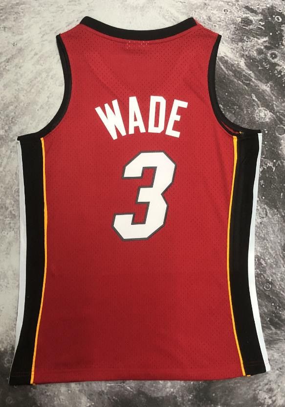 NBA 3 Dwyane Wade Jersey Miami Heat Jersey Size US M / EU 48-50 / 2 - 2 Thumbnail