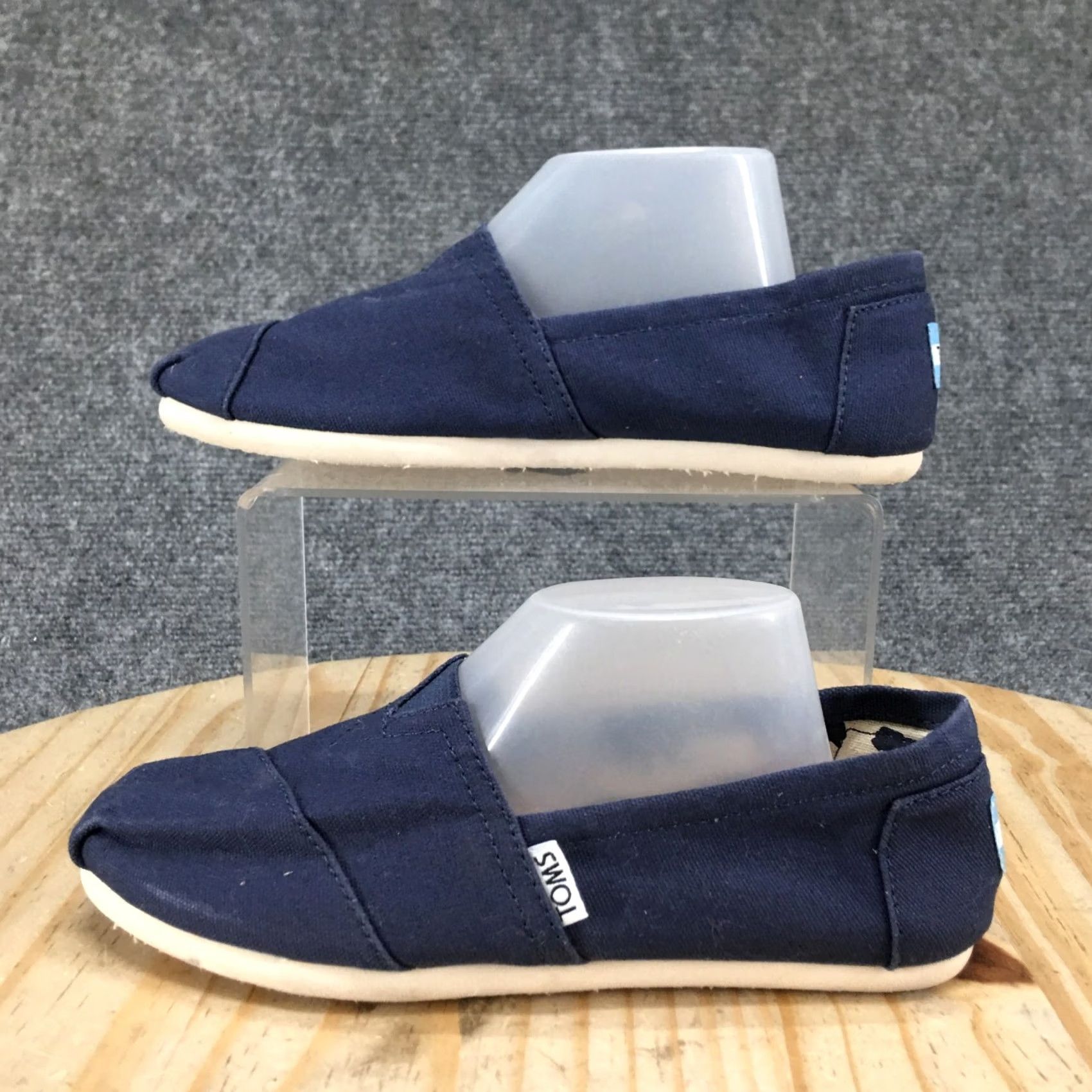 Toms TOMS Shoes Womens 6 Blue Classic Alpargatas Slip-On Flats Comfort Low Top Logo Size M / US 6-8 / IT 42-44 - 2 Thumbnail