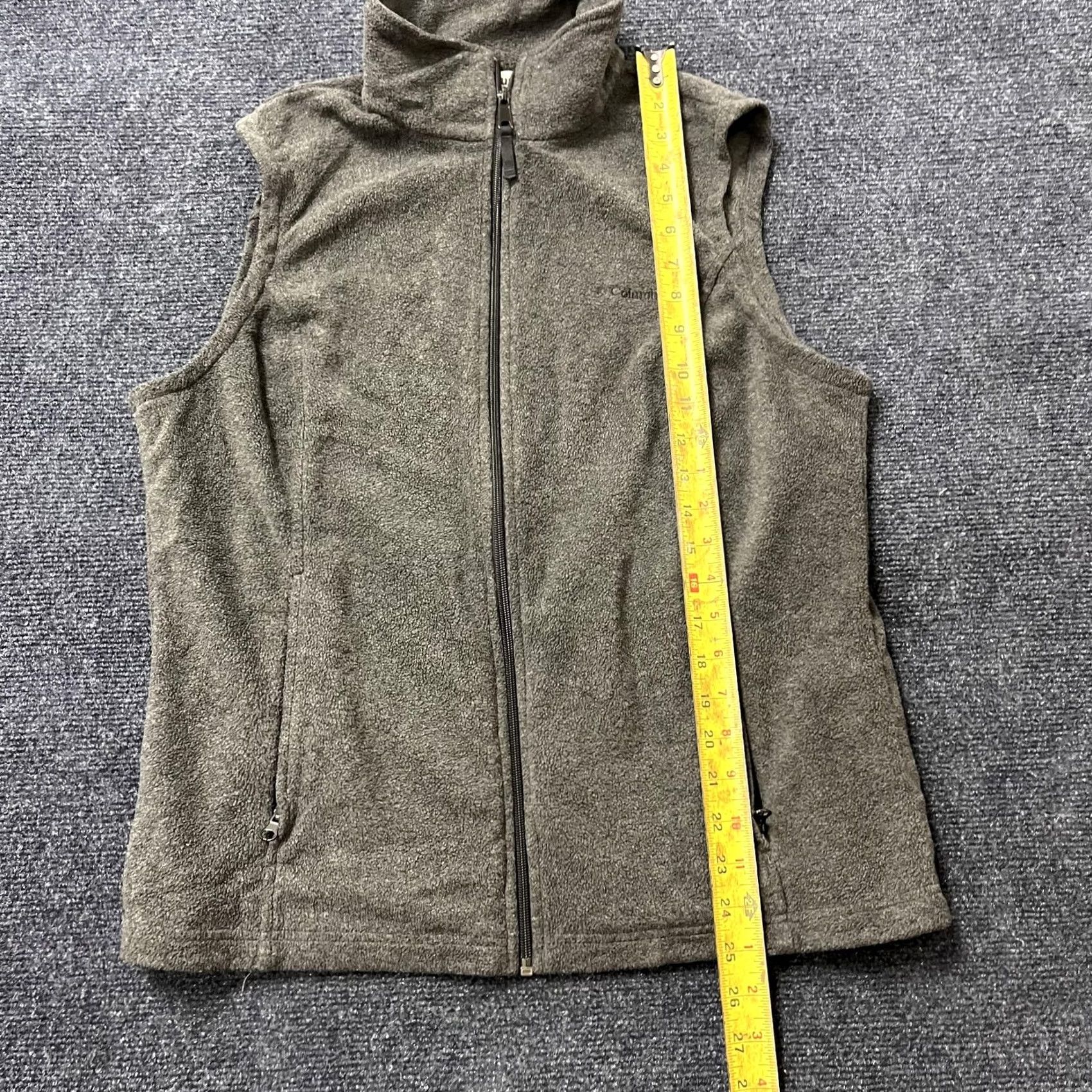 Vintage Columbia Vest Womens Large Gray Fleece Full Zip Pockets Outdoor Layering Size L / US 10 / IT 46 - 5 Thumbnail