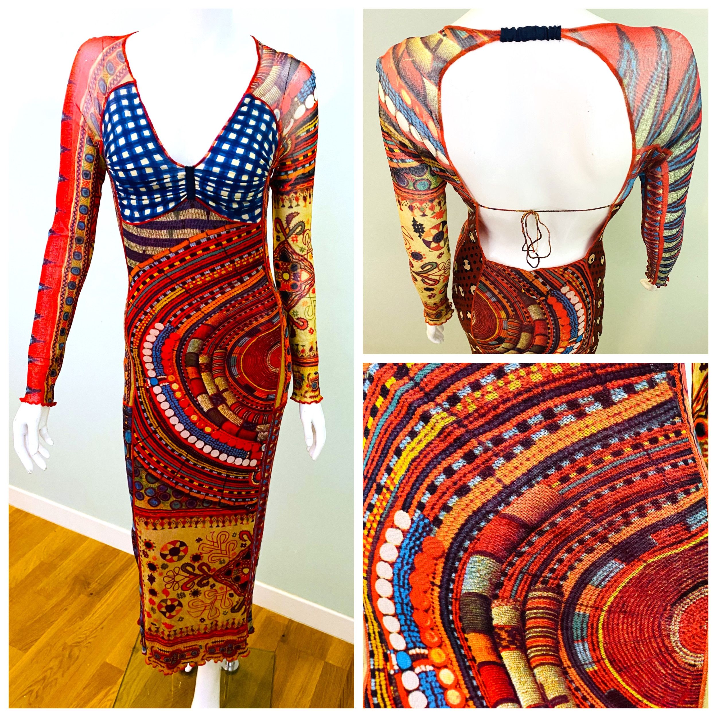 Jean Paul Gaultier Jean Paul Gaultier Backless FW 1995 Mesh Medium Maxi Dress Size M / US 6-8 / IT 42-44 - 1 Thumbnail