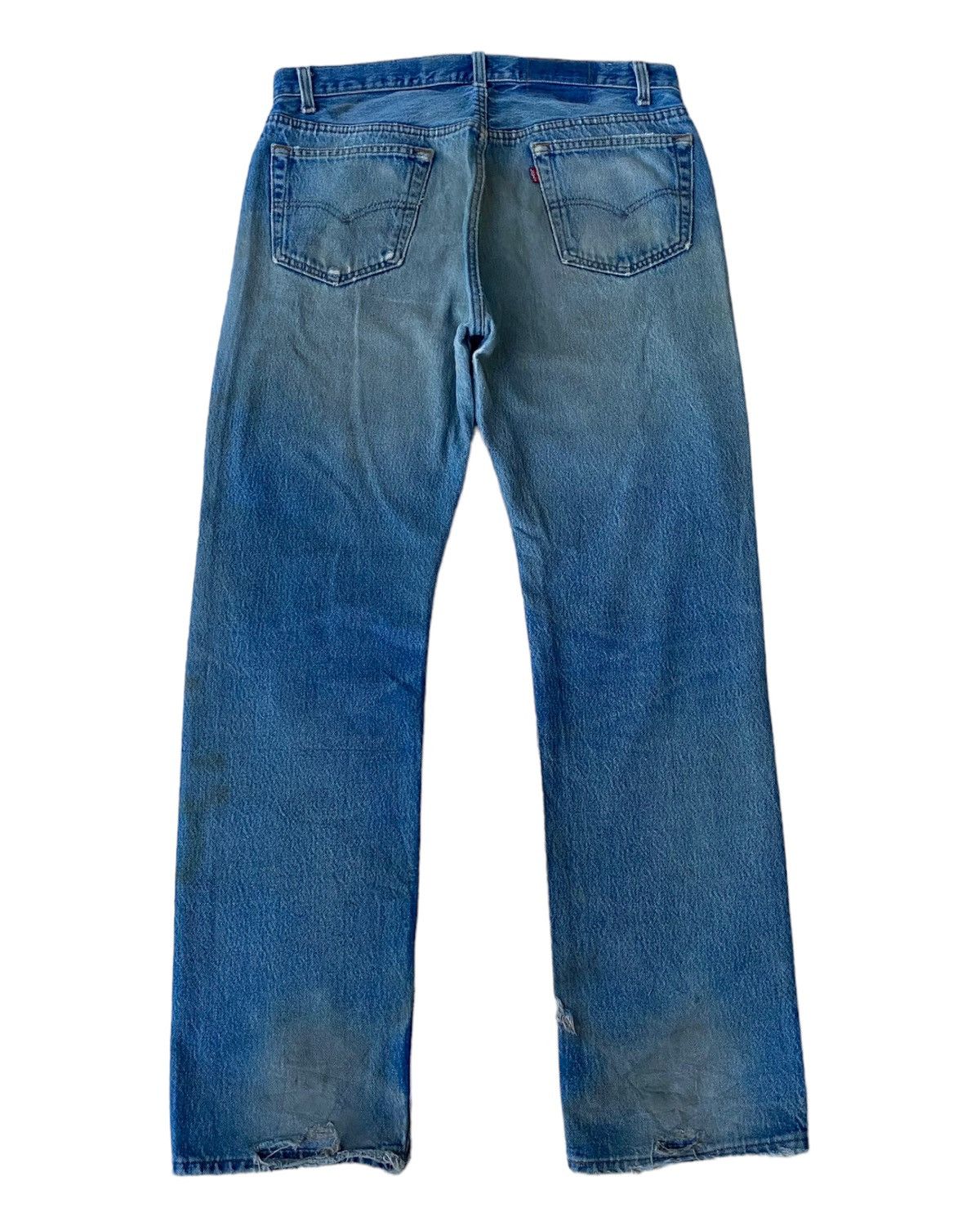 Levi's × Levi's Vintage Clothing VINTAGE LEVIS 501 USA THRASHED DISTRESS DENIM JEANS Size US 34 / EU 50 - 2 Thumbnail