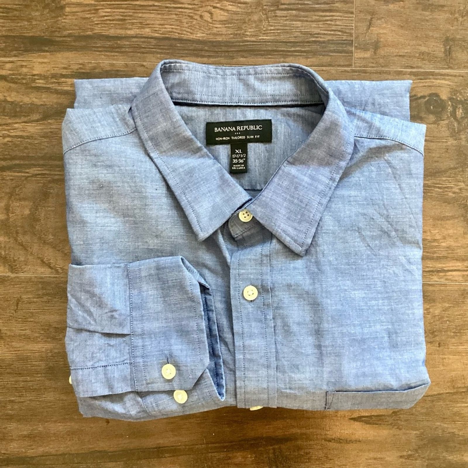 Banana Republic Banana Republic Tailored Slim Fit Button Down Size US XL / EU 56 / 4 - 1 Thumbnail
