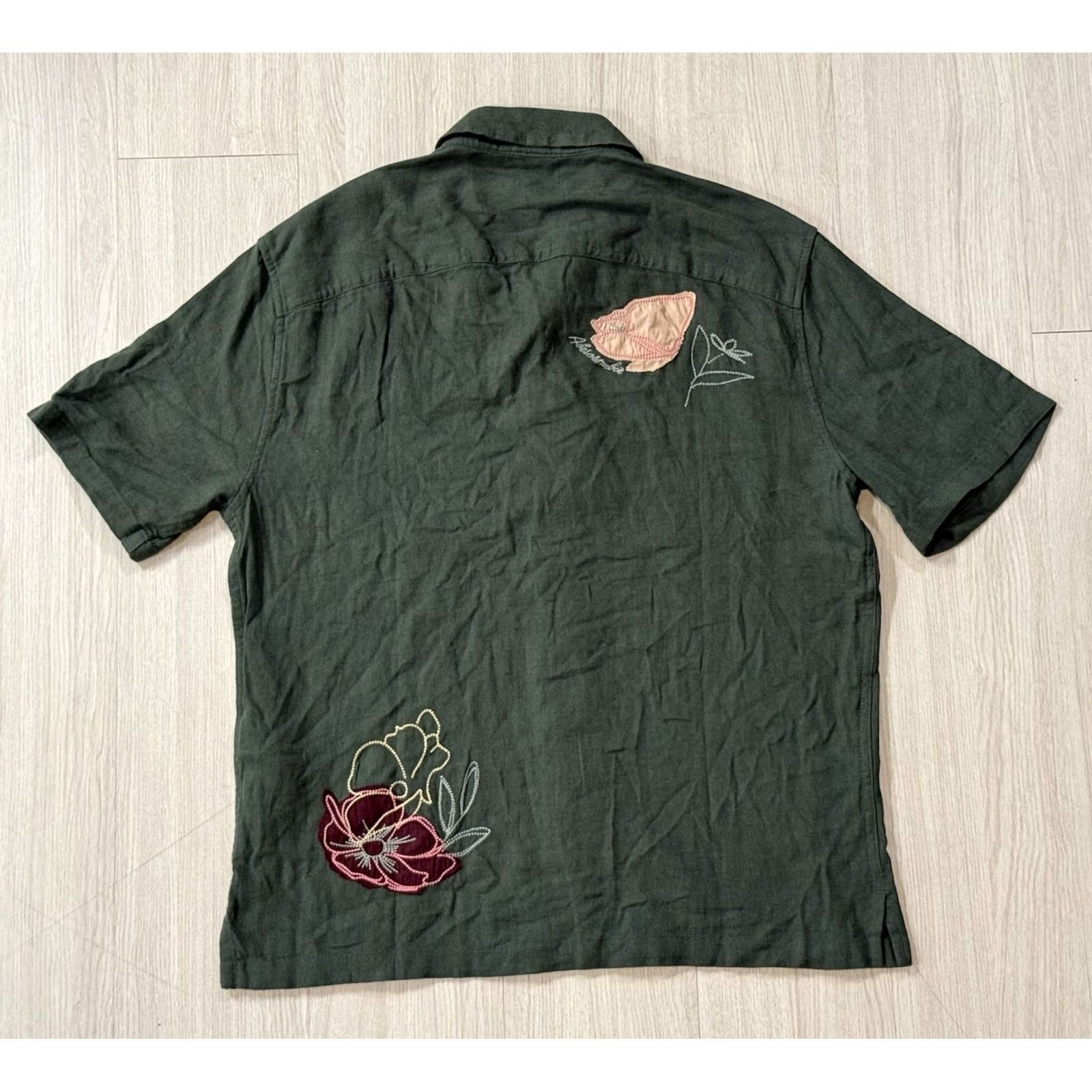 Abercrombie & Fitch NWT Abercrombie & Fitch Summer Linen Blend Short Sleeve Shirt Small Floral Shirt Mens Size US S / EU 44-46 / 1 - 2 Thumbnail