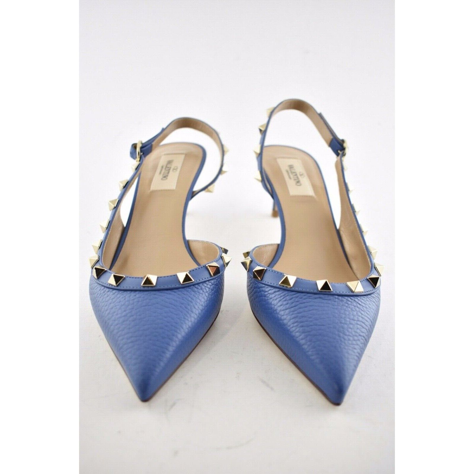 Valentino Rockstud 50 Stud Slingback Strap Sandal Kitten Heel Pump 38 Size US 8 / IT 38 - 6 Thumbnail