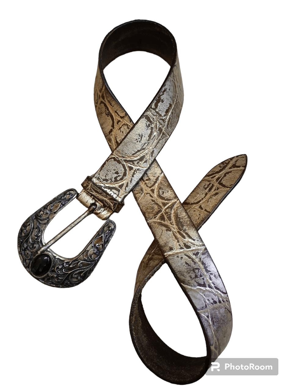 image of Sick Leather Belt By Konishi (Size 29-33 Inch), Men's