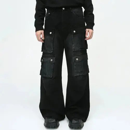 Other Vintage Multi Pocket Cargo Denim Size US 33 - 2 Thumbnail