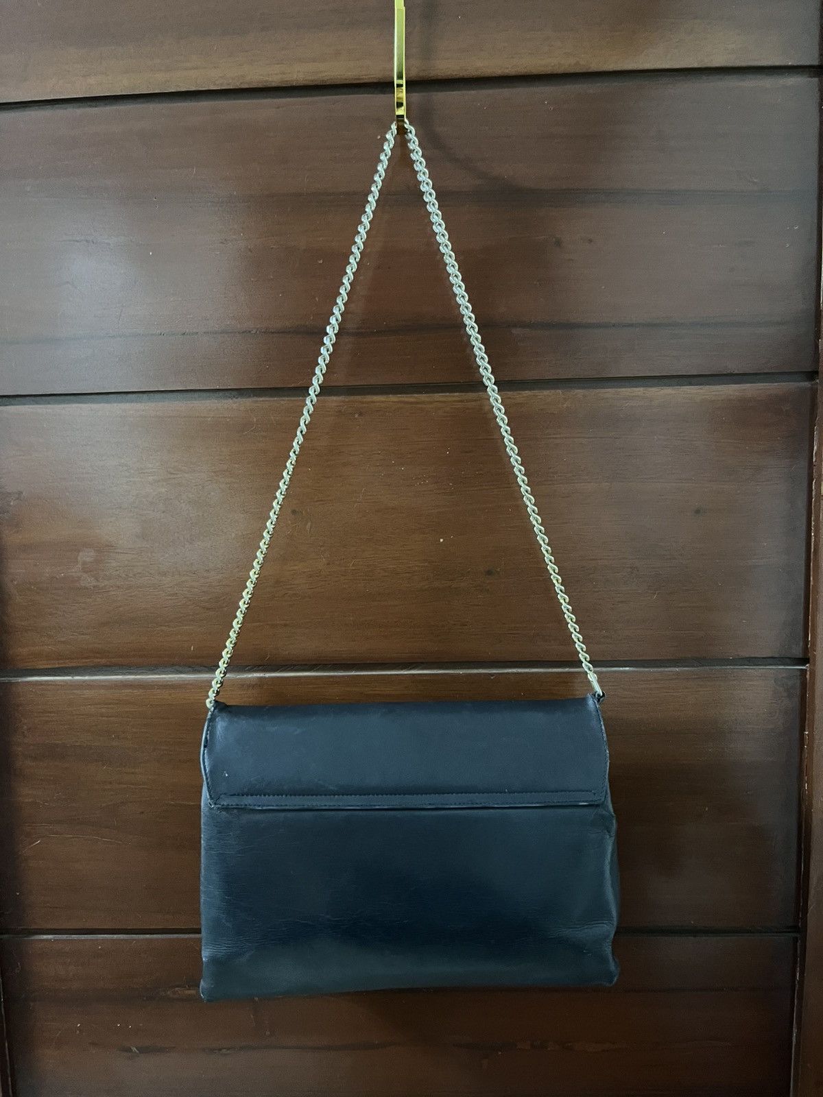 Gucci RARE Vintage Gucci made in italy blue leather shoulder bag Size ONE SIZE - 12 Thumbnail