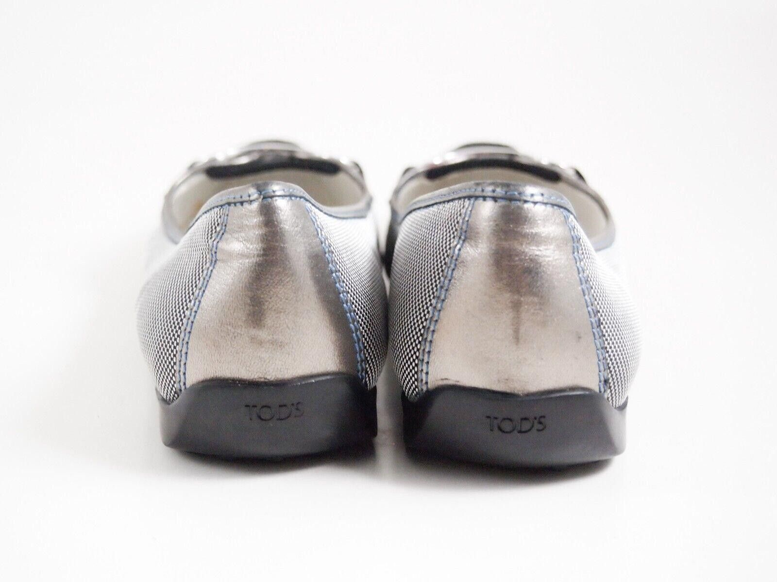 Tod's Tod's Moccasin Flats Black Suede Gray Canvas EU 38 US 8 Size US 8 / IT 38 - 5 Thumbnail