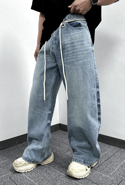 Japanese Brand × Vintage Vintage washed loose flared scimitar jeans y2k Size US 32 / EU 48 - 2 Thumbnail
