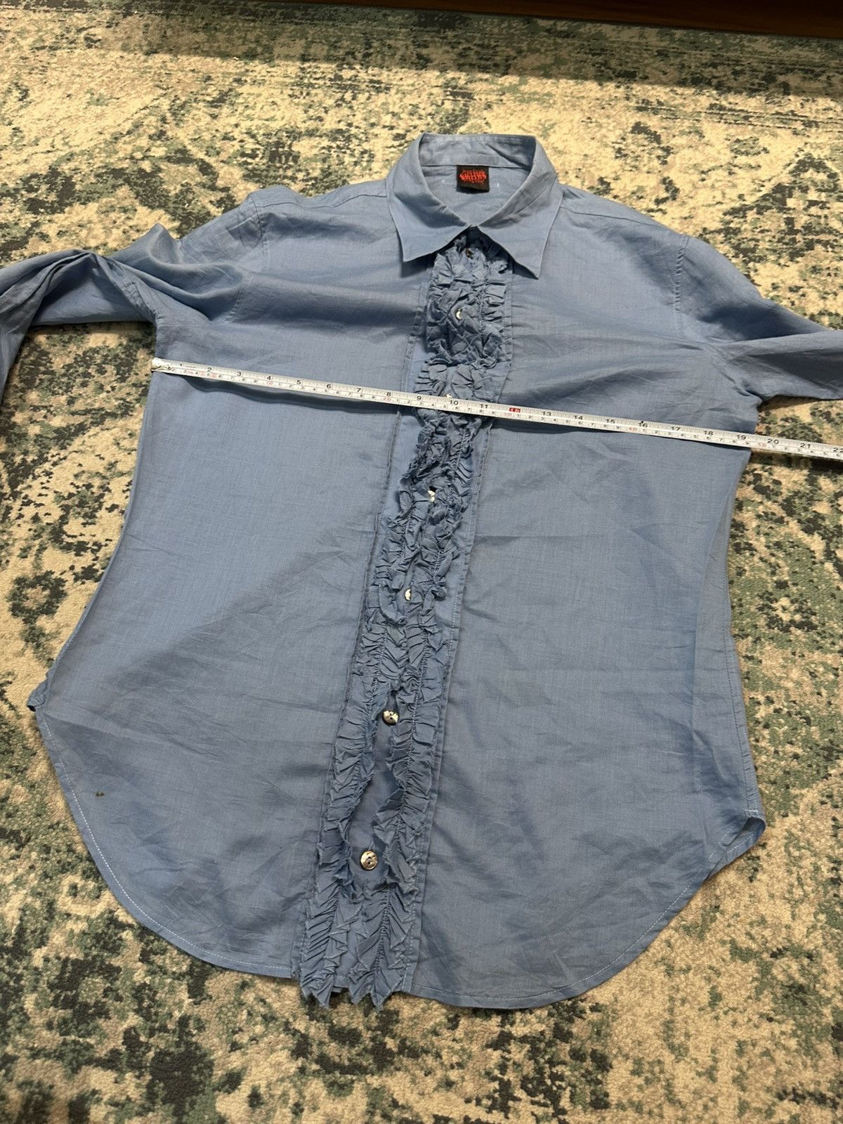 Jean Paul Gaultier SS99 Jean Paul Gaultier Double Button Ruffle Button Shirt Size US M / EU 48-50 / 2 - 10 Thumbnail