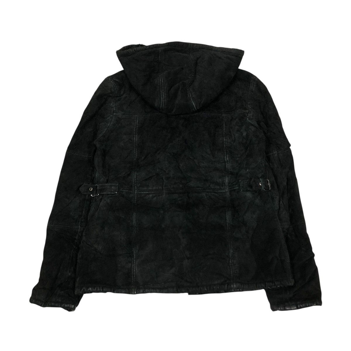 Japanese Brand 🔥VINTAGE LEATHER JACKET FUR BLANKET MAURICES ISSEY MIYAKE Size US M / EU 48-50 / 2 - 2 Thumbnail