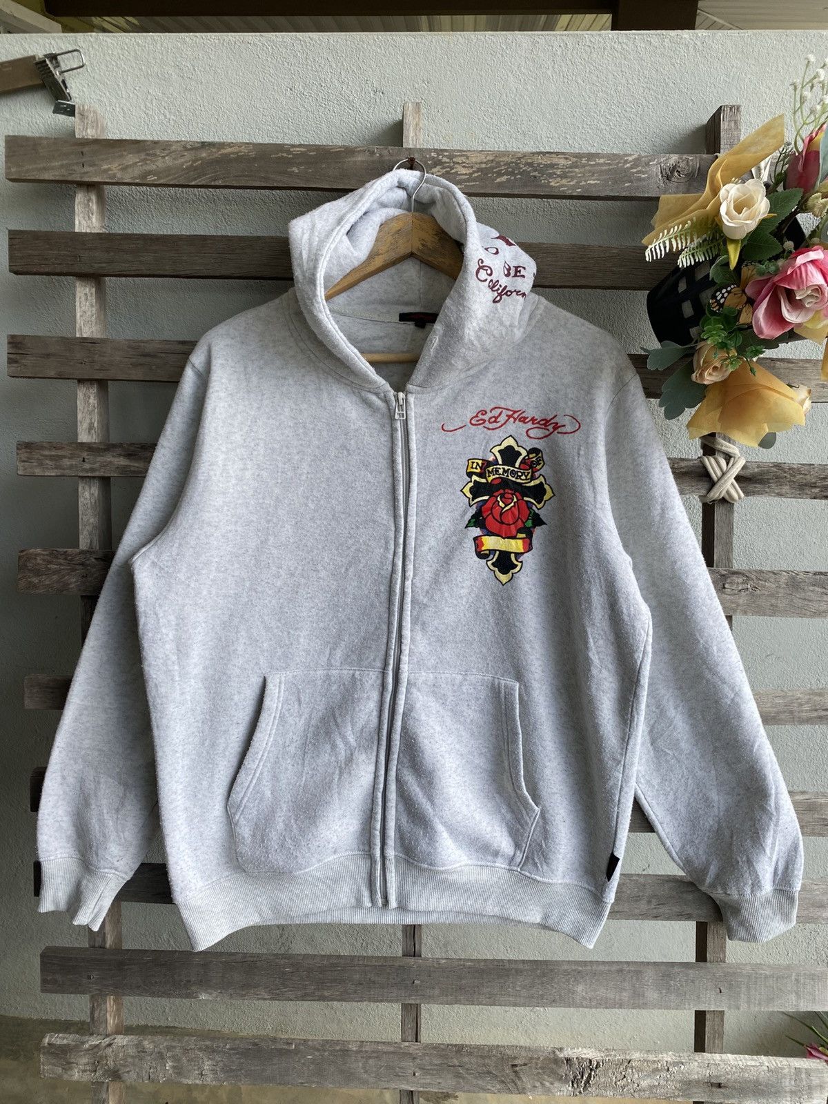 Ed Hardy 2000s Ed Hardy Hoodie Size US XL / EU 56 / 4 - 4 Thumbnail
