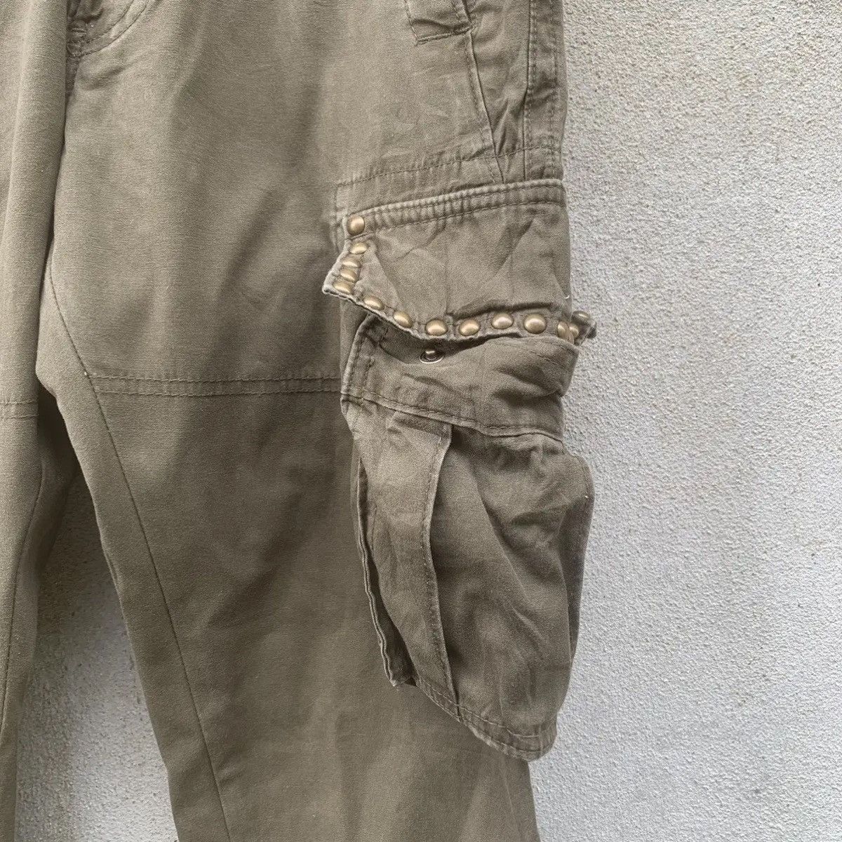 semanticdesign SEMATIC DESIGN🔥30x33 STUDDED BIGPOCKET TROUSERS CARGO PANTS Size US 30 / EU 46 - 6 Thumbnail