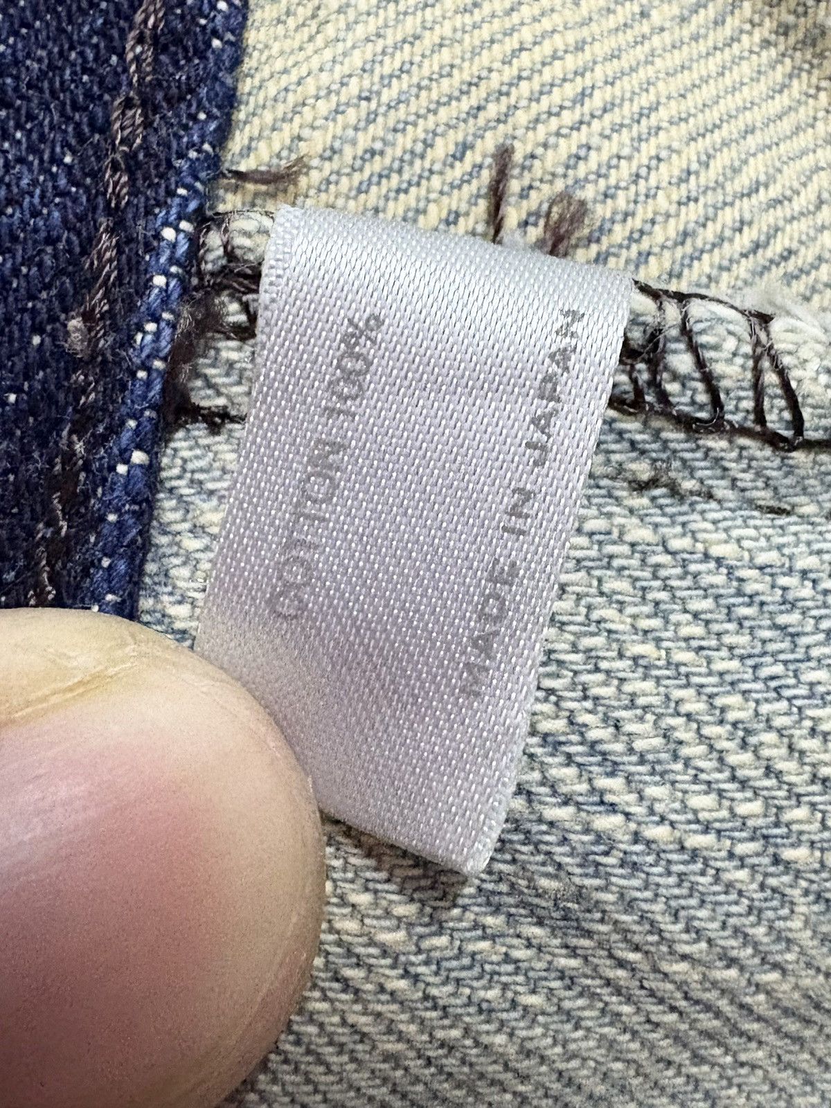 Number (N)ine 2000’s Number (N)ine Multi Pocket Distress Denim Jeans Size US 30 / EU 46 - 18 Thumbnail