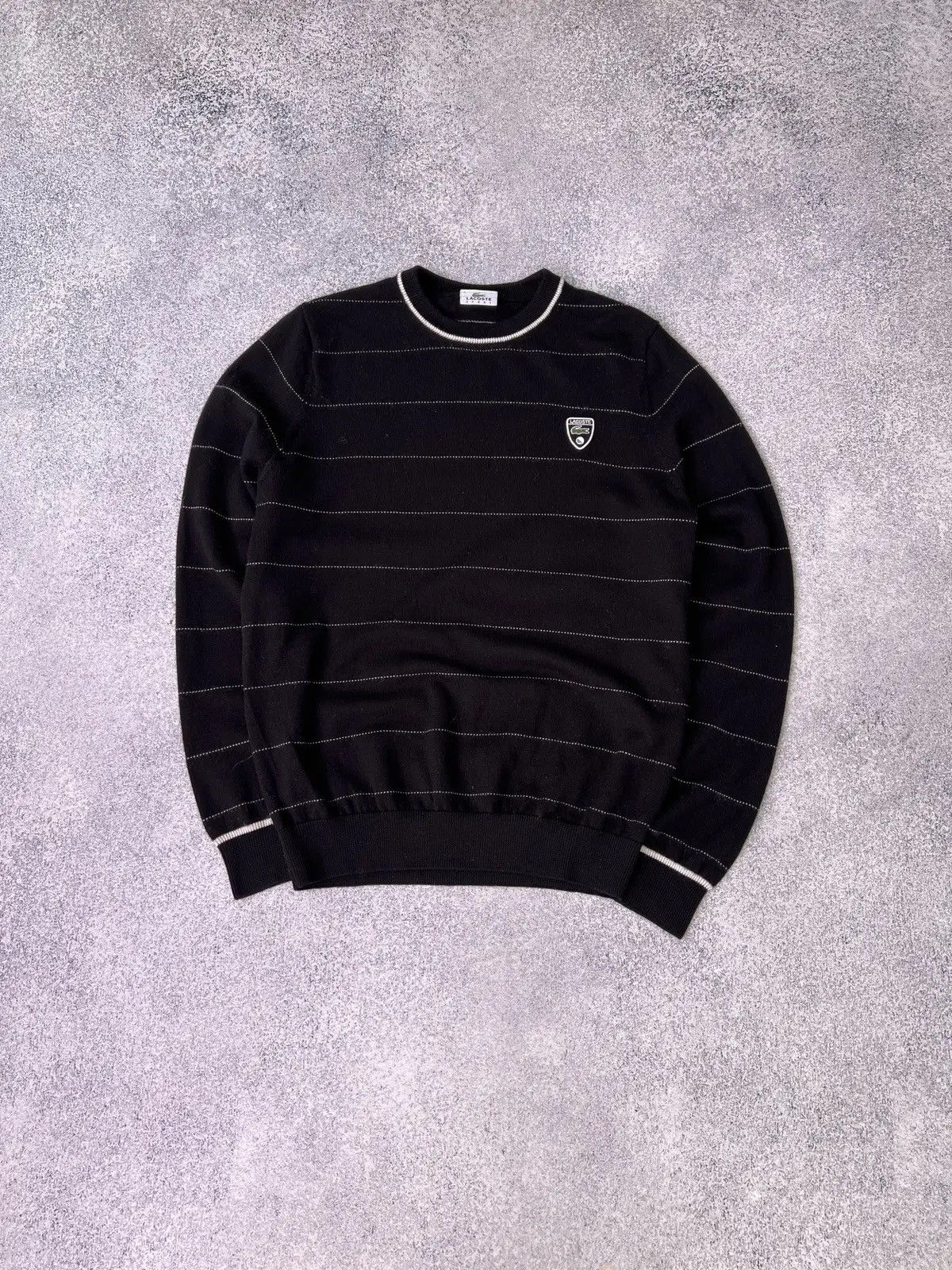 Lacoste × Vintage Vintage Lacoste Sport Striped Sweater Size US M / EU 48-50 / 2 - 1 Thumbnail