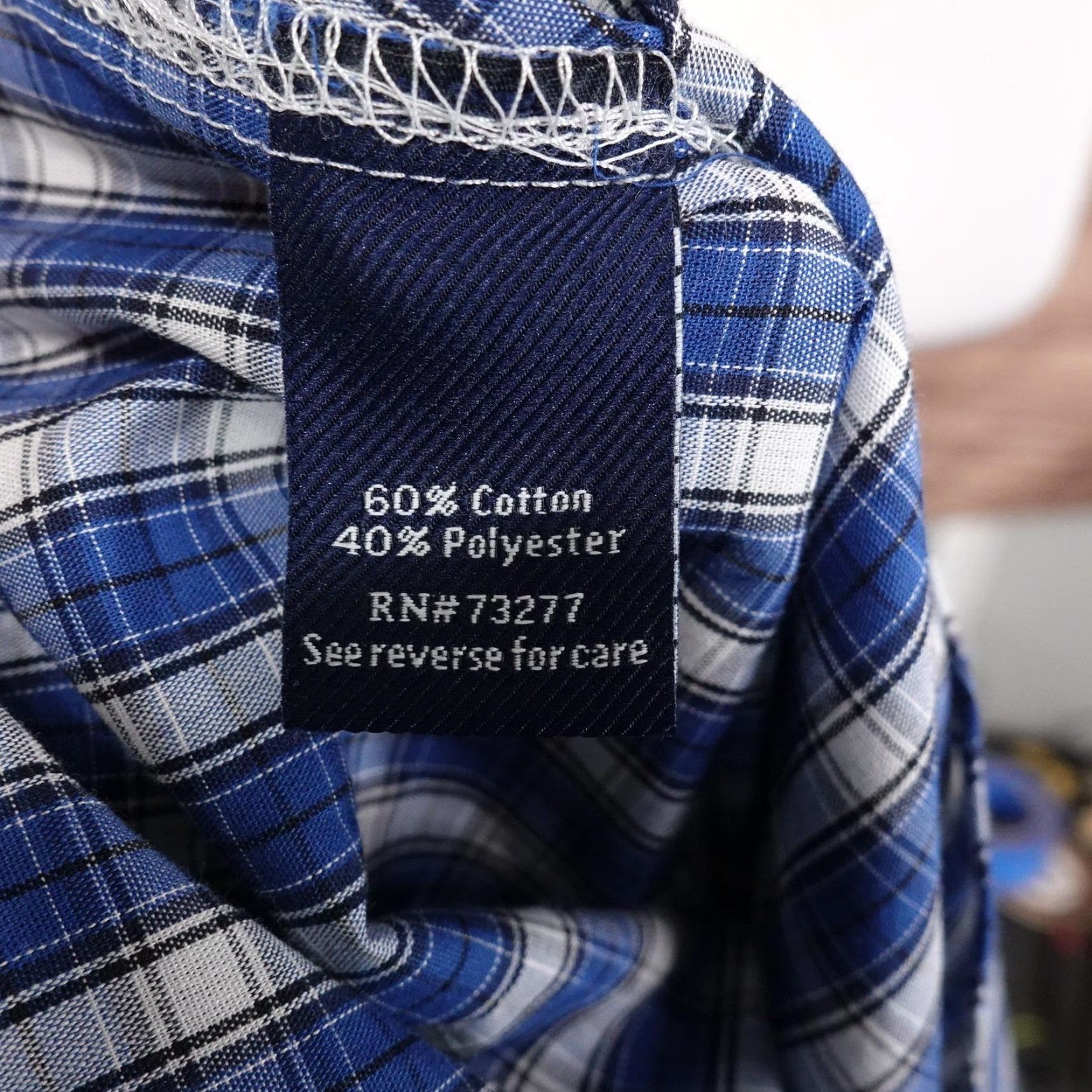Croft & Barrow Croft & Barrow Shirt Mens 2XL 18.5-19 36/37 Blue Plaid Long Sleeve Button Down Size US XXL / EU 58 / 5 - 7 Thumbnail
