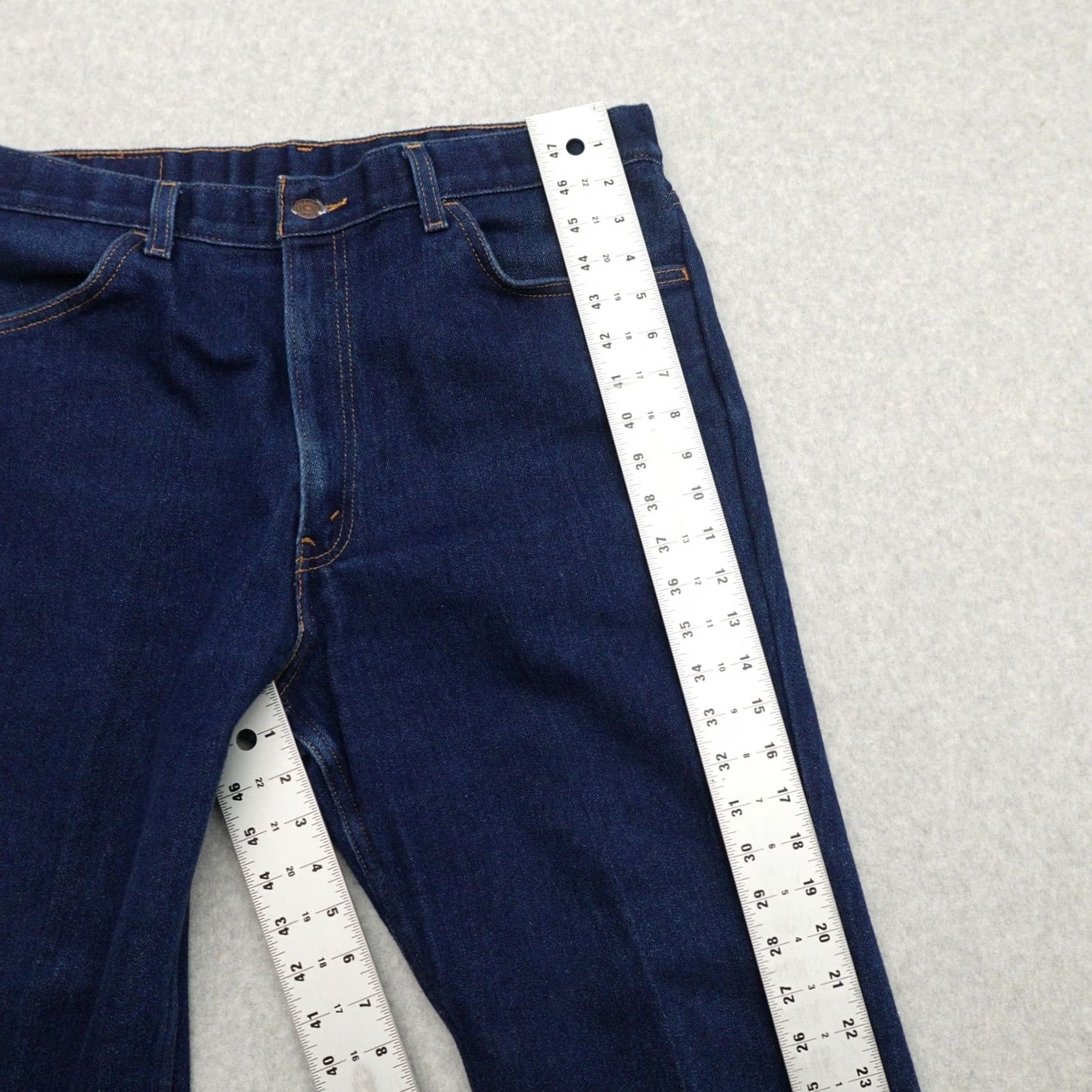 Levi's VINTAGE Levi's 977 Gold Tab Jeans Mens 38 (38X29) Dark Blue 90s Straight Mens Size US 38 / EU 54 - 5 Thumbnail