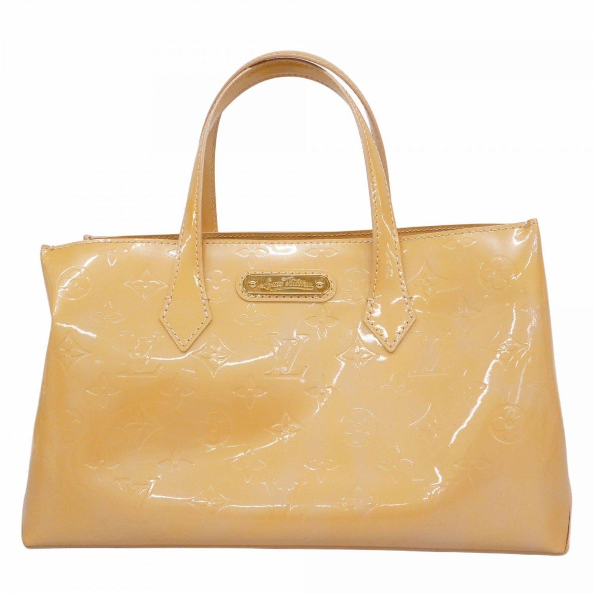 Louis Vuitton Vernis Wilshire PM Handbag M91642 Rose Florentine for Women