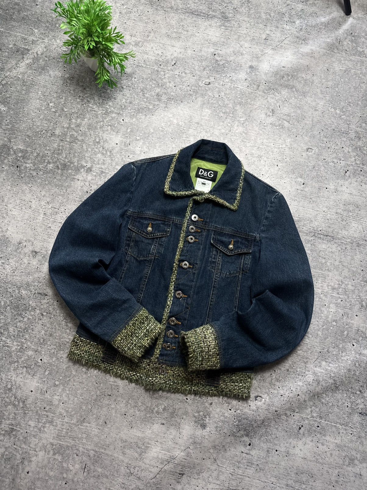 Dolce & Gabbana Vintage Dolce Gabbana Denim Wool Insert D&G Jacket Size XS / US 0-2 / IT 36-38 - 3 Thumbnail