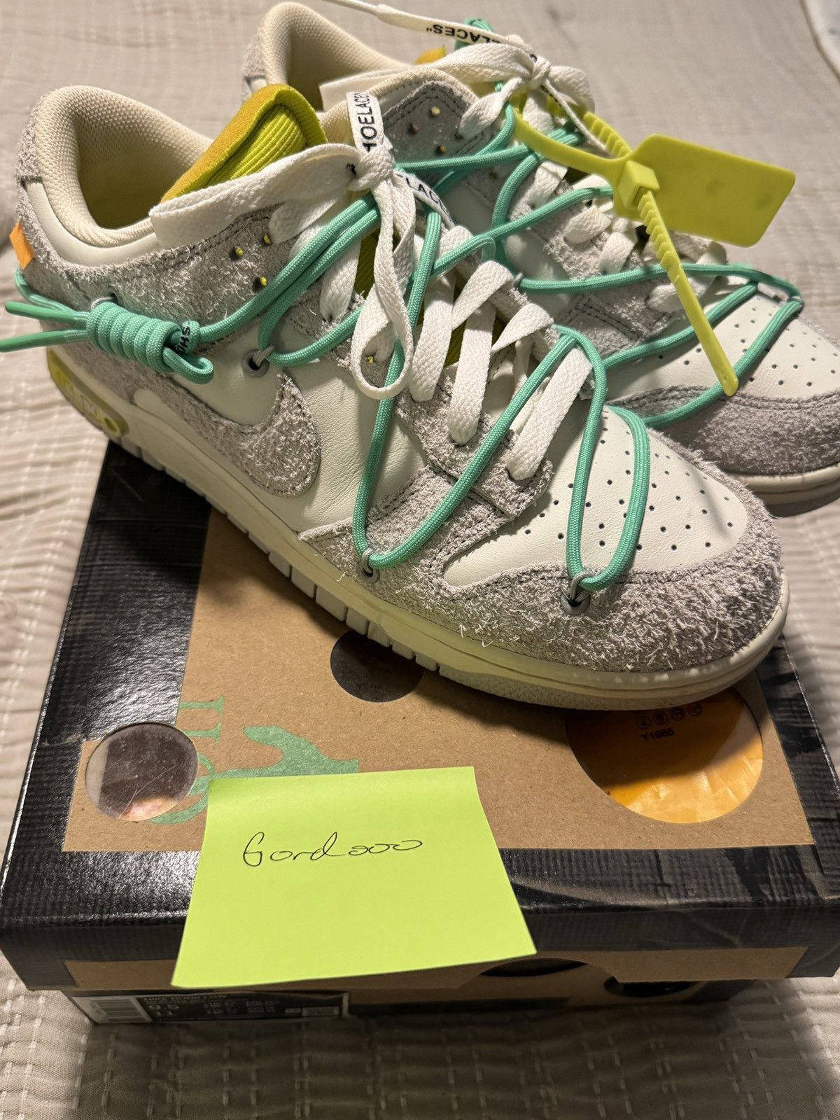 Nike × Off-White Nike Off White Dunk Lot 14 Size US 9.5 / EU 42-43 - 6 Thumbnail
