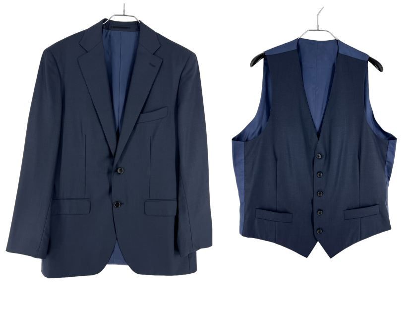 Suitsupply Lazio Wool Formal Blazer Waistcoat Suit EU:44; UK/US:44R Size 44R - 1 Thumbnail