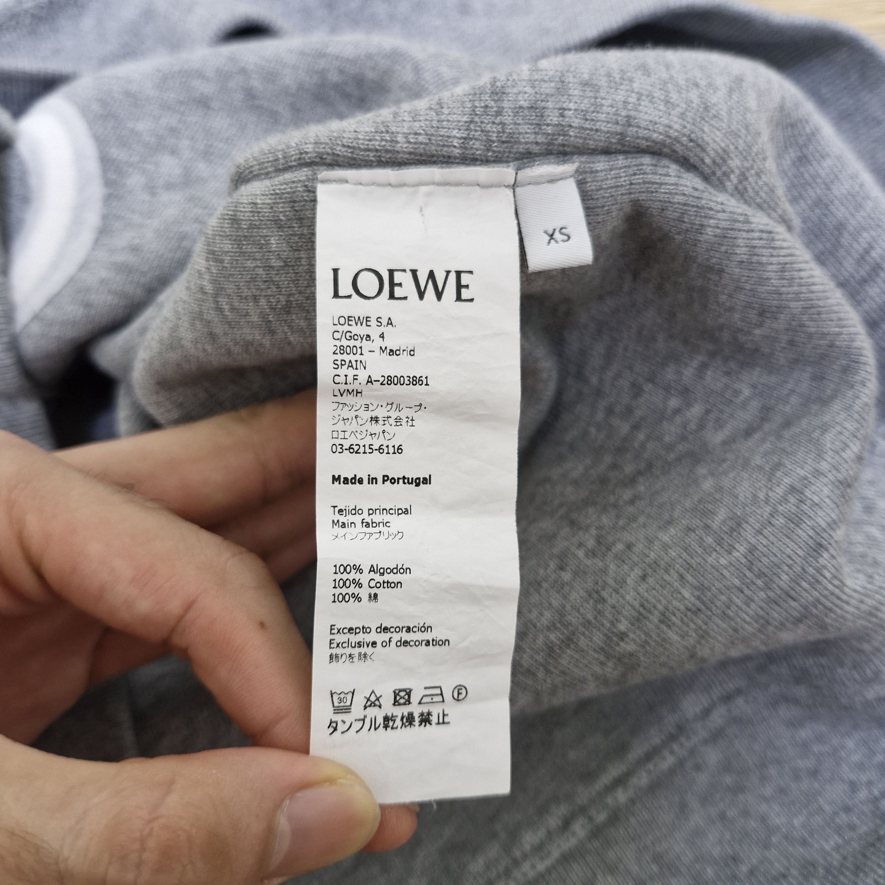 Loewe *rare* LOEWE Inside Out Anagram Logo Hoodie Size US XS / EU 42 / 0 - 6 Thumbnail