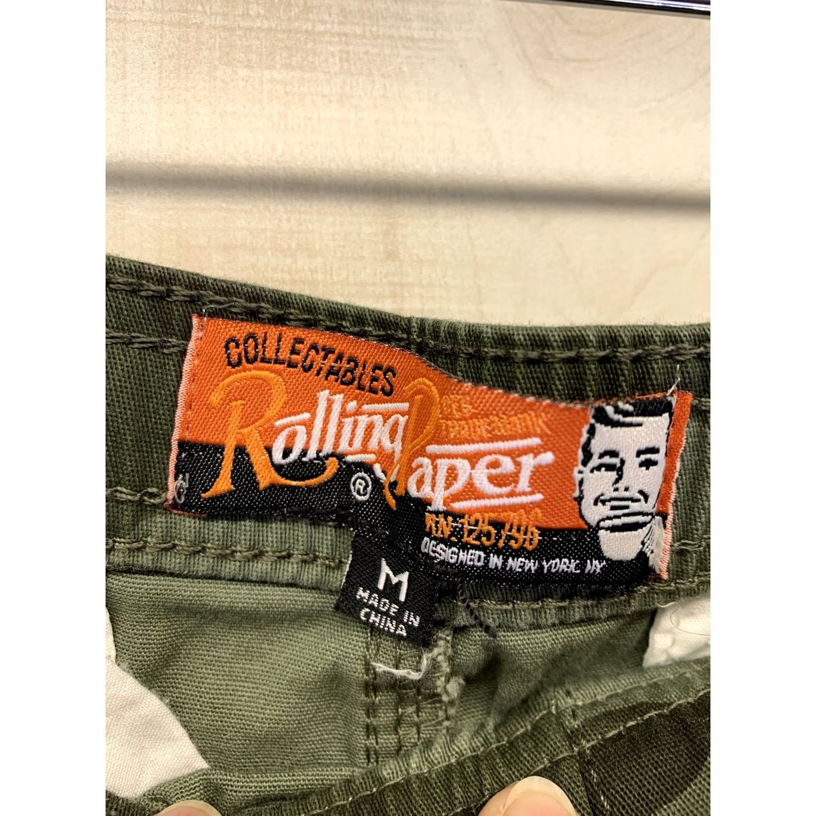 AMO VINTAGE Rolling Paper Collectables Mens Sz M Camo Moto Jogger Pants-4431 Size US 31 - 4 Thumbnail