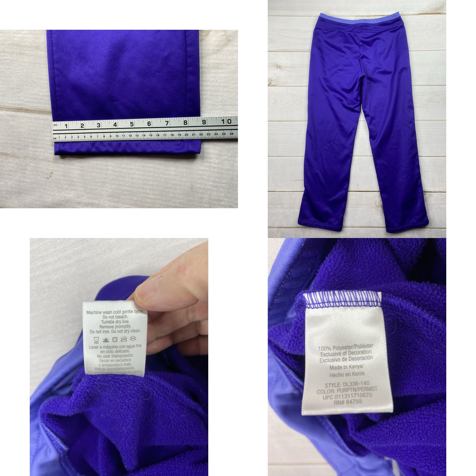 Vintage VINTAGE Danskin Now Sweatpants Womens M Purple Drawstring Waist Lounge Stretch Lined Size 32" / US 10 / IT 46 - 8 Thumbnail