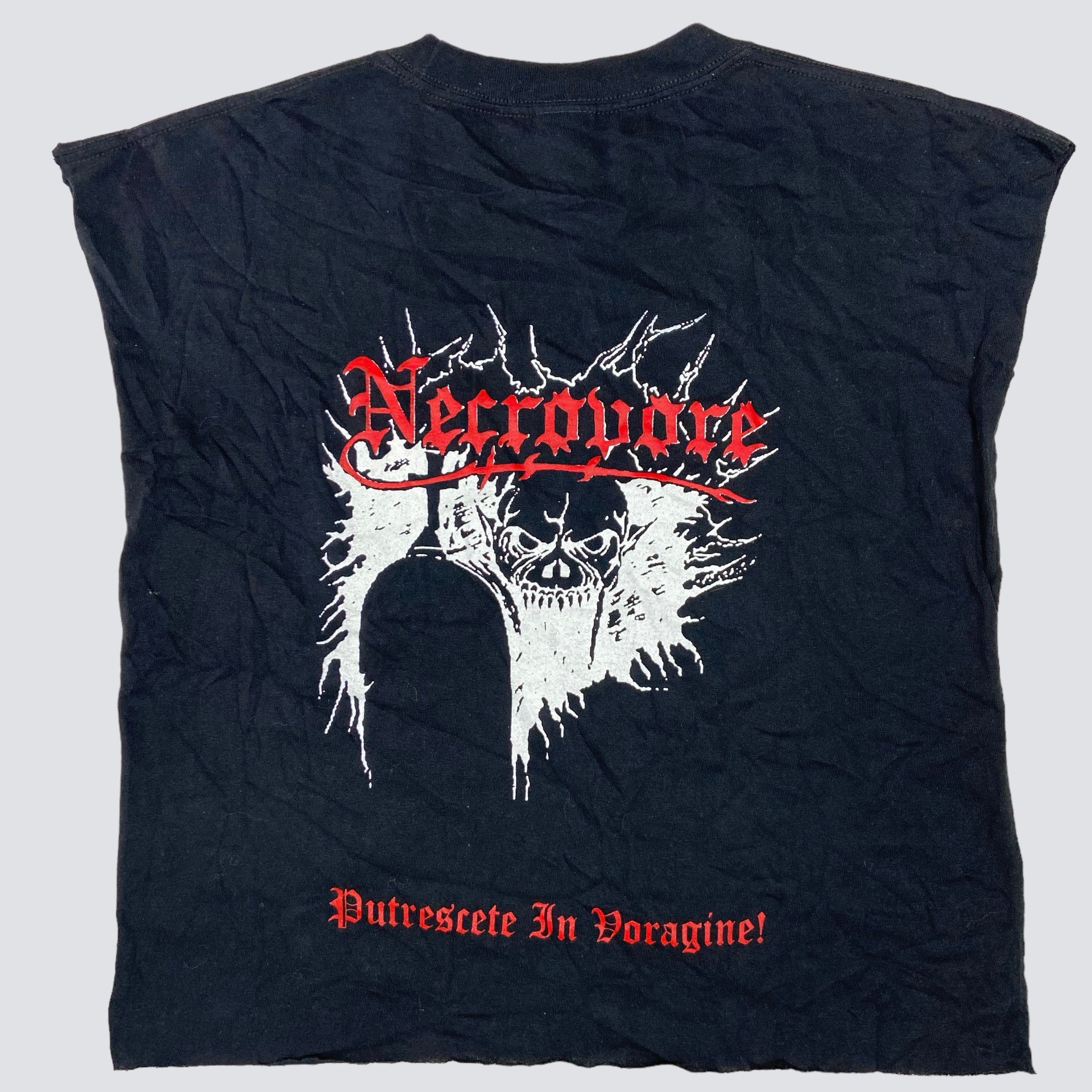 Band Tees × Vintage 2008 NECROVORE UNRELEASED EVIL DISSTRESED TANK