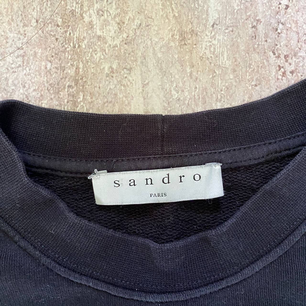 Sandro × Vintage VINTAGE SANDRO PARIS LIGHT FADED NAVY SWEATSHIRT 114 Size US S / EU 44-46 / 1 - 3 Thumbnail