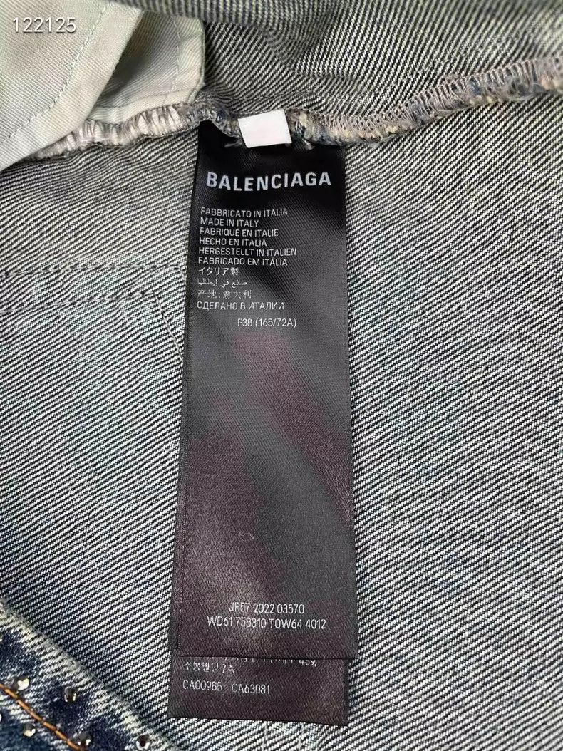 Balenciaga Balenciaga Short studded denim skirt with stars Size 37" - 4 Thumbnail