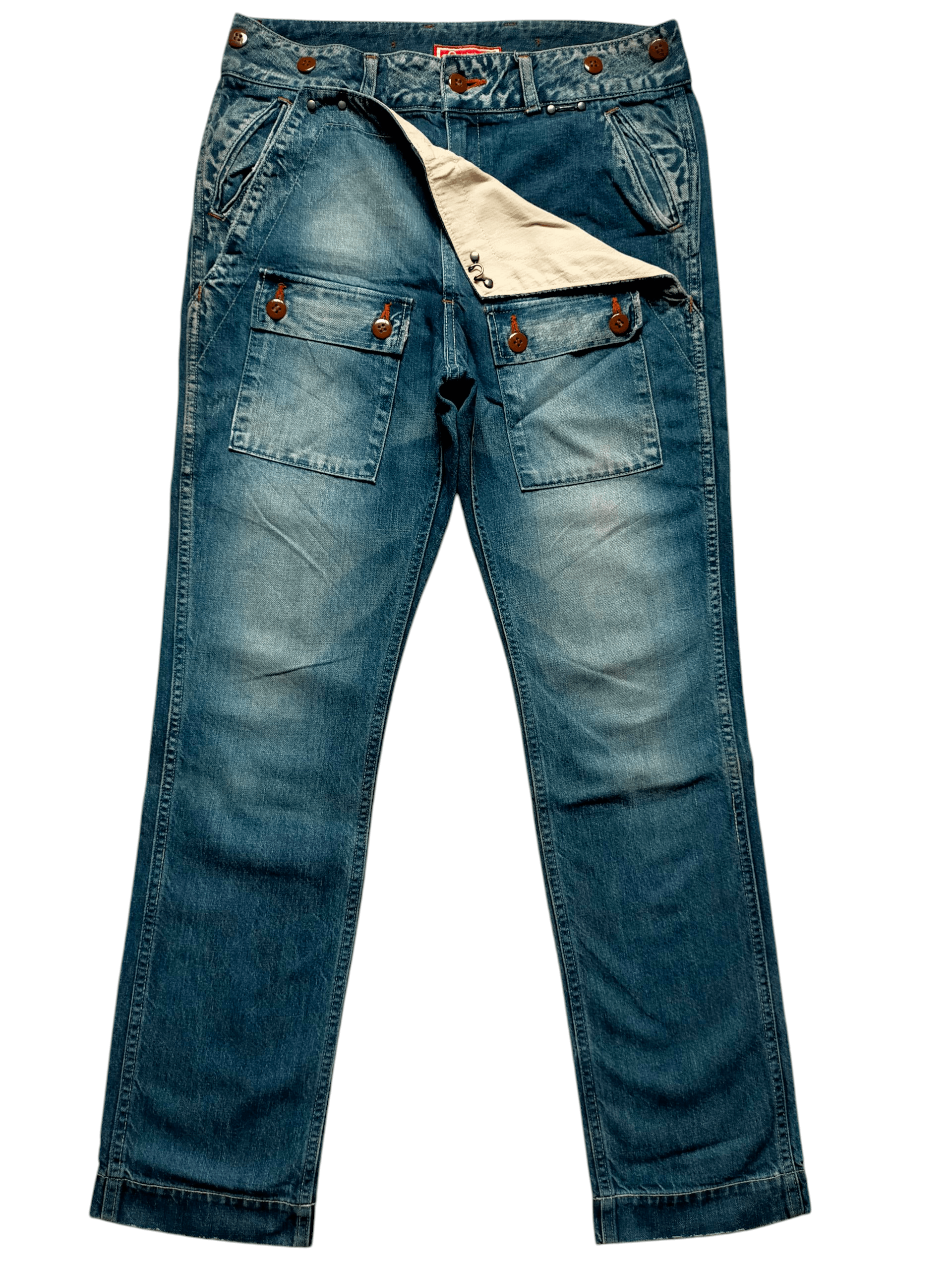 Johnbull John Bull Kojima Japan Bush Pants denim Size US 31 - 1 Thumbnail
