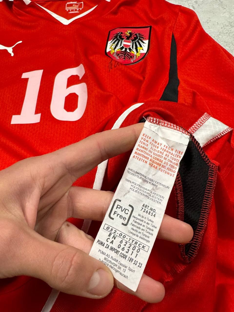 Puma Puma Jersey Team Austria Scharner 16 player signature Size US L / EU 52-54 / 3 - 17 Thumbnail