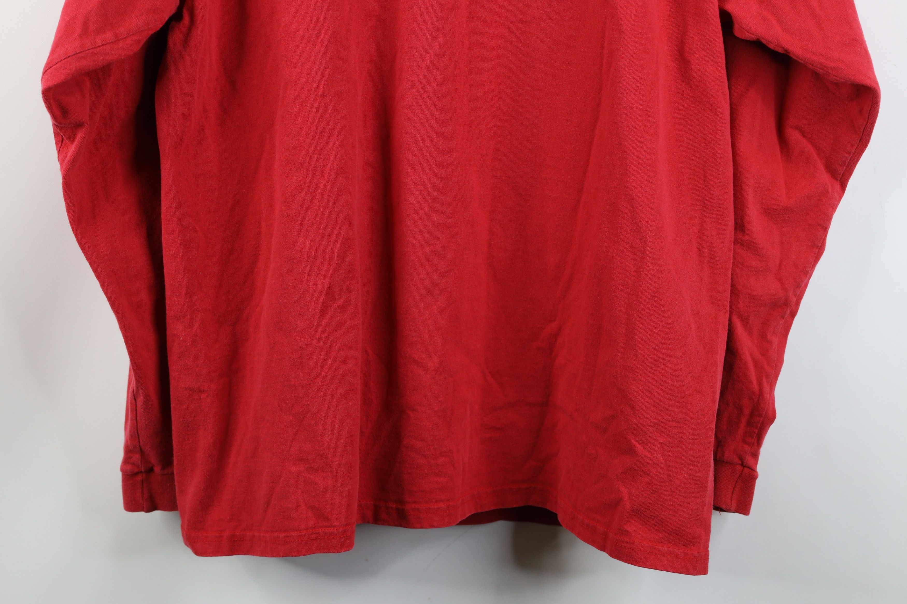 Nike Vintage Y2K Nike Air Bubble Spell Long Sleeve T-Shirt Red Size US L / EU 52-54 / 3 - 15 Thumbnail
