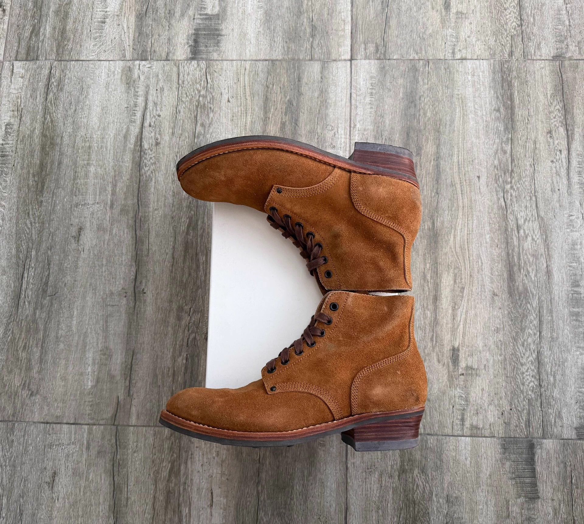 Visvim VISVIM 18SS MARSHAL BOOTS FLOK camel suede mid us11 good Size US 11 / EU 44 - 3 Thumbnail