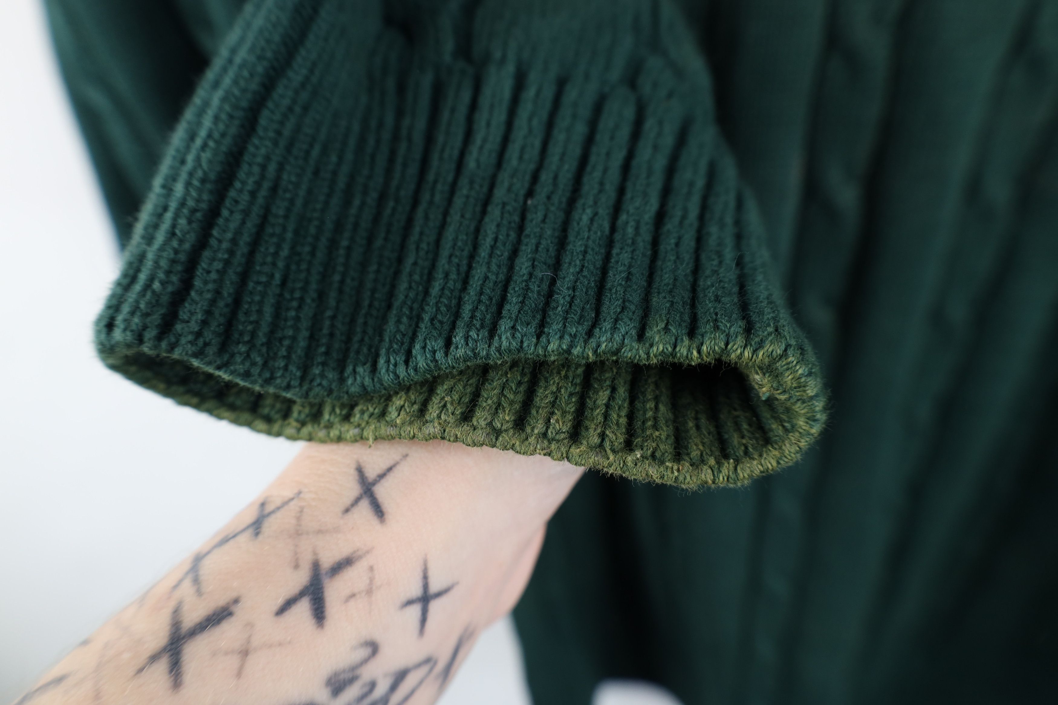 Tommy Hilfiger Vintage 90s Tommy Hilfiger Chunky Cable Knit Sweater Green Size US XL / EU 56 / 4 - 9 Thumbnail