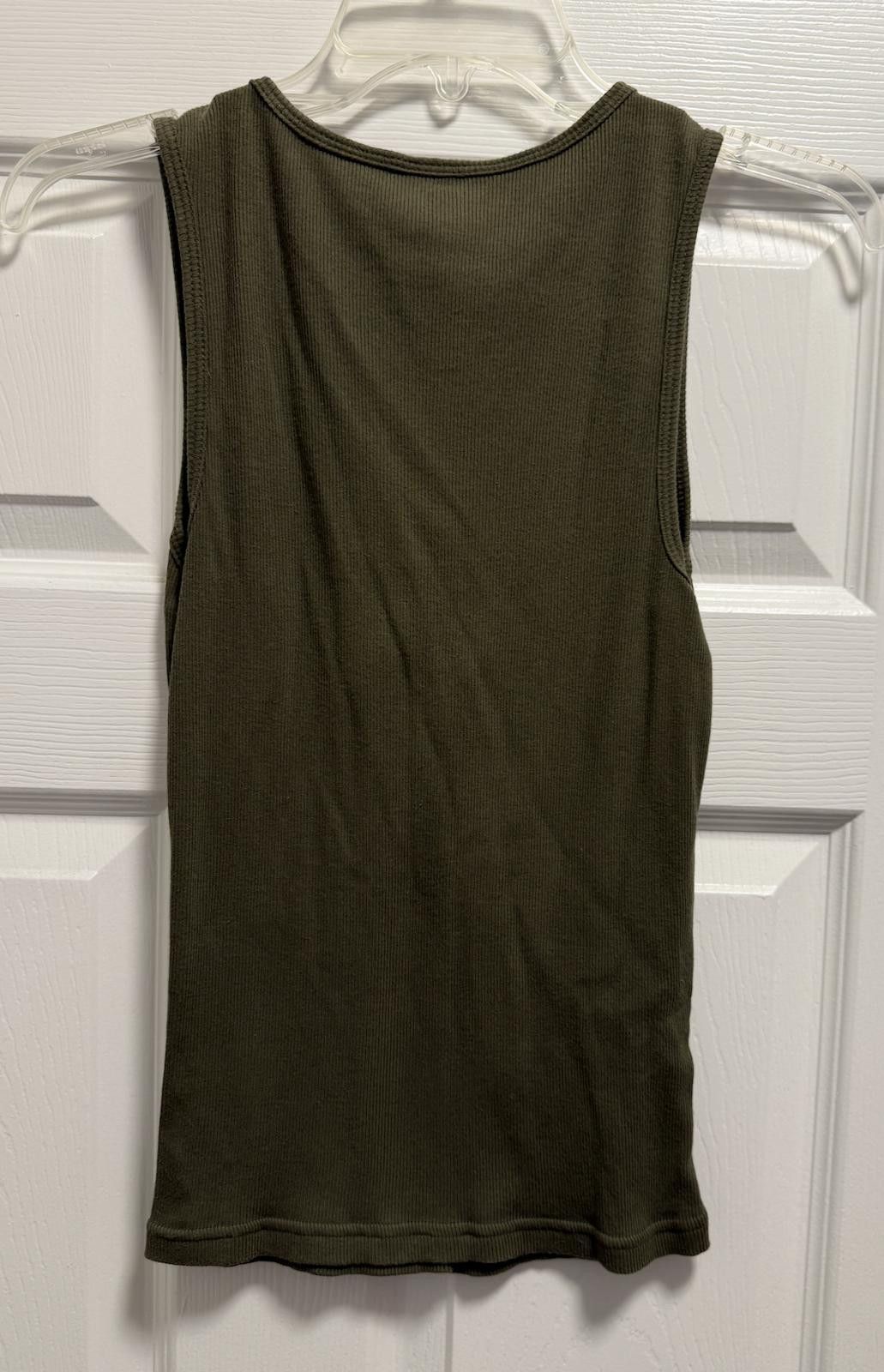High Sierra High Sierra Women's Olive Green V-Neck Tank Top Size S / US 4 / IT 40 - 3 Thumbnail