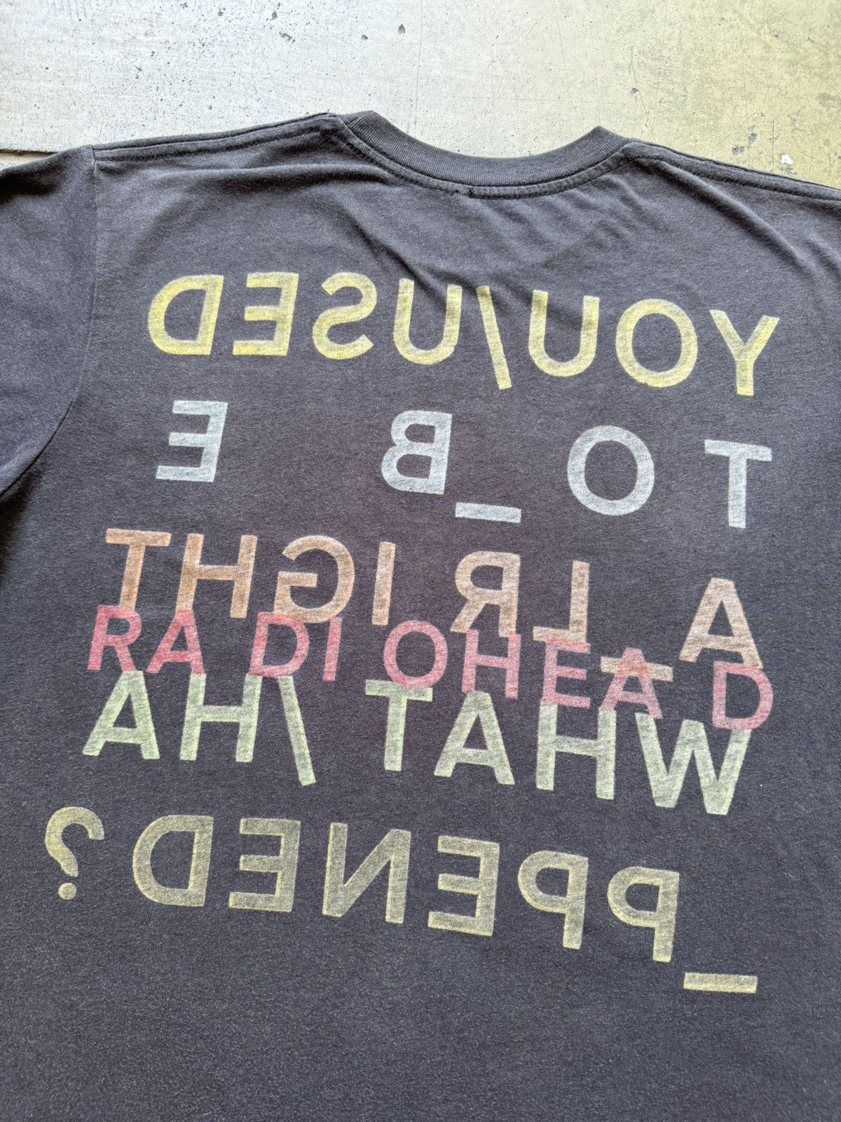 Vintage 2007 Radiohead In Rainbows Band Tee Shirt Rare Bjork Tour Size US M / EU 48-50 / 2 - 4 Thumbnail