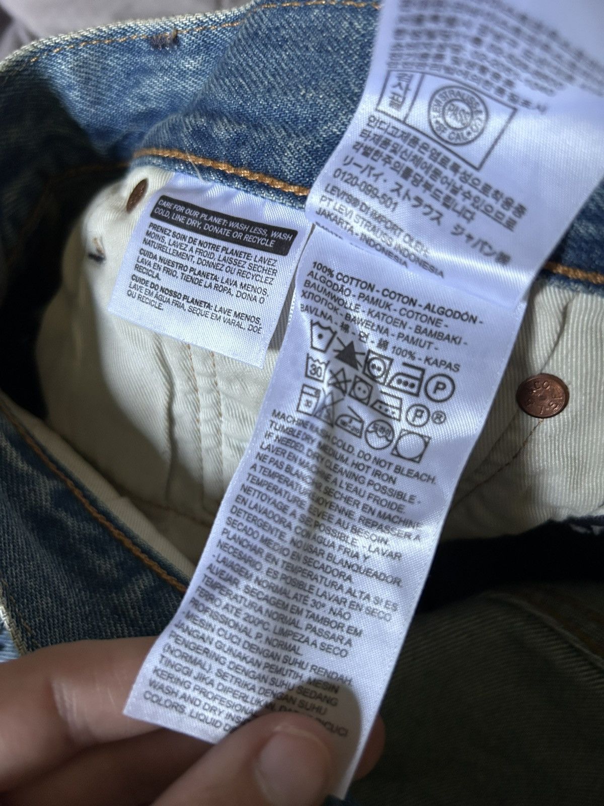 DENIM TEARS × IRAK Denim Tears Cotton Wreath Levis X IRAK Jeans Size US 30 / EU 46 - 7 Thumbnail
