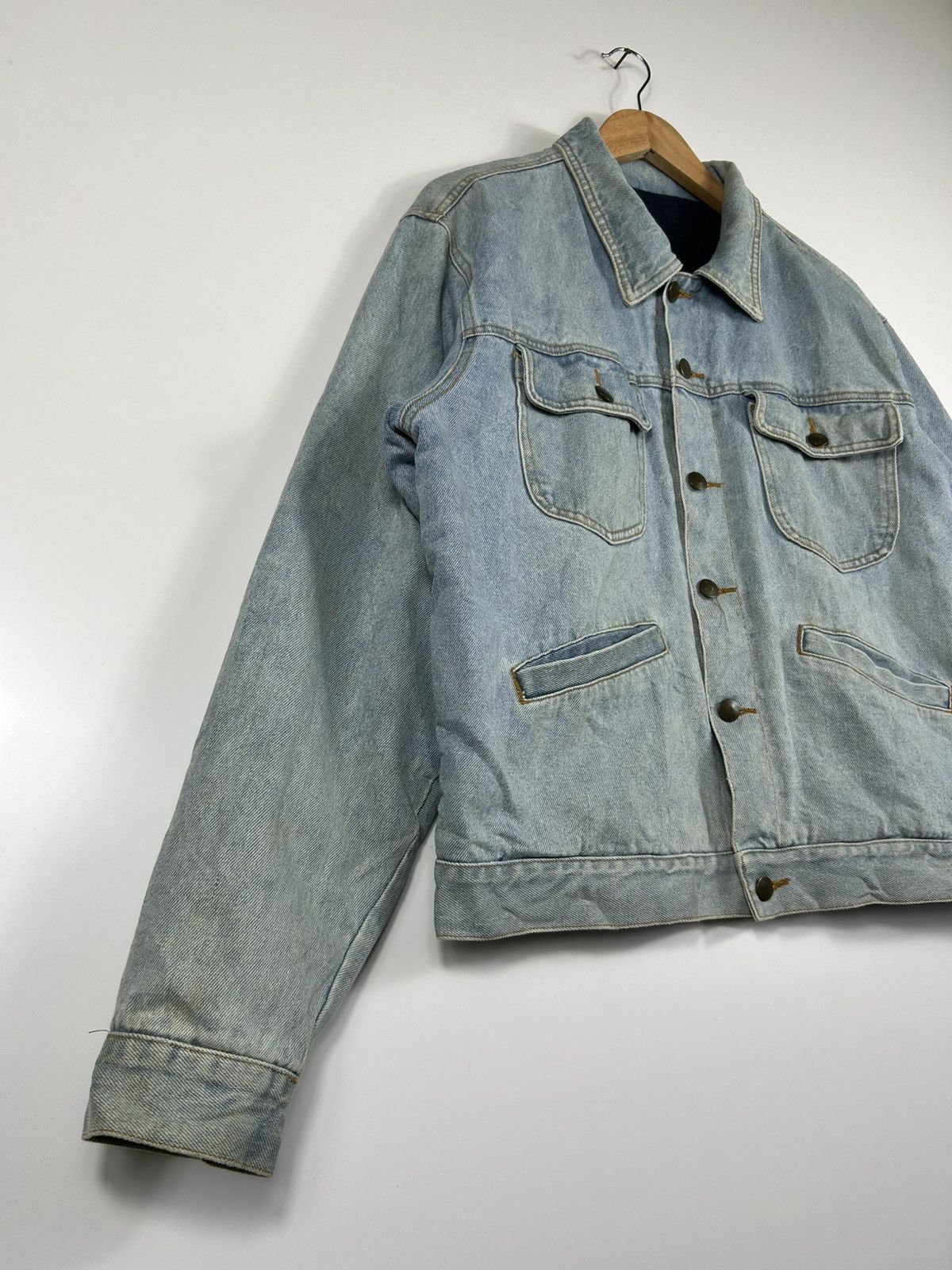 Japanese Brand × Vintage ⚡️Vintage Denim Button Chore Jacket Size US L / EU 52-54 / 3 - 2 Thumbnail