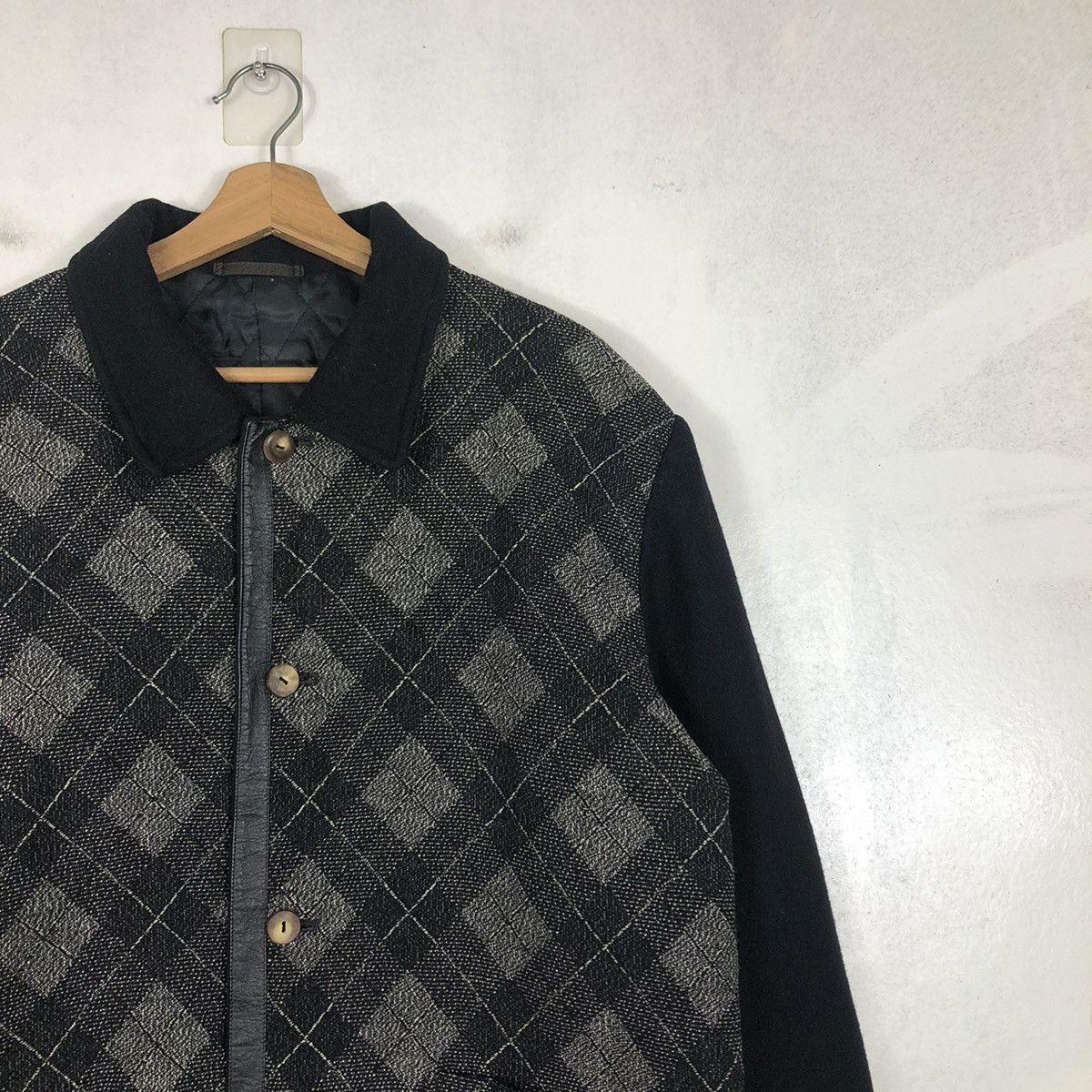Japanese Brand 📌VINTAGE WORK WOOL JACKET LINEA FRESCA ISSEY MIYAKE Size US M / EU 48-50 / 2 - 8 Thumbnail