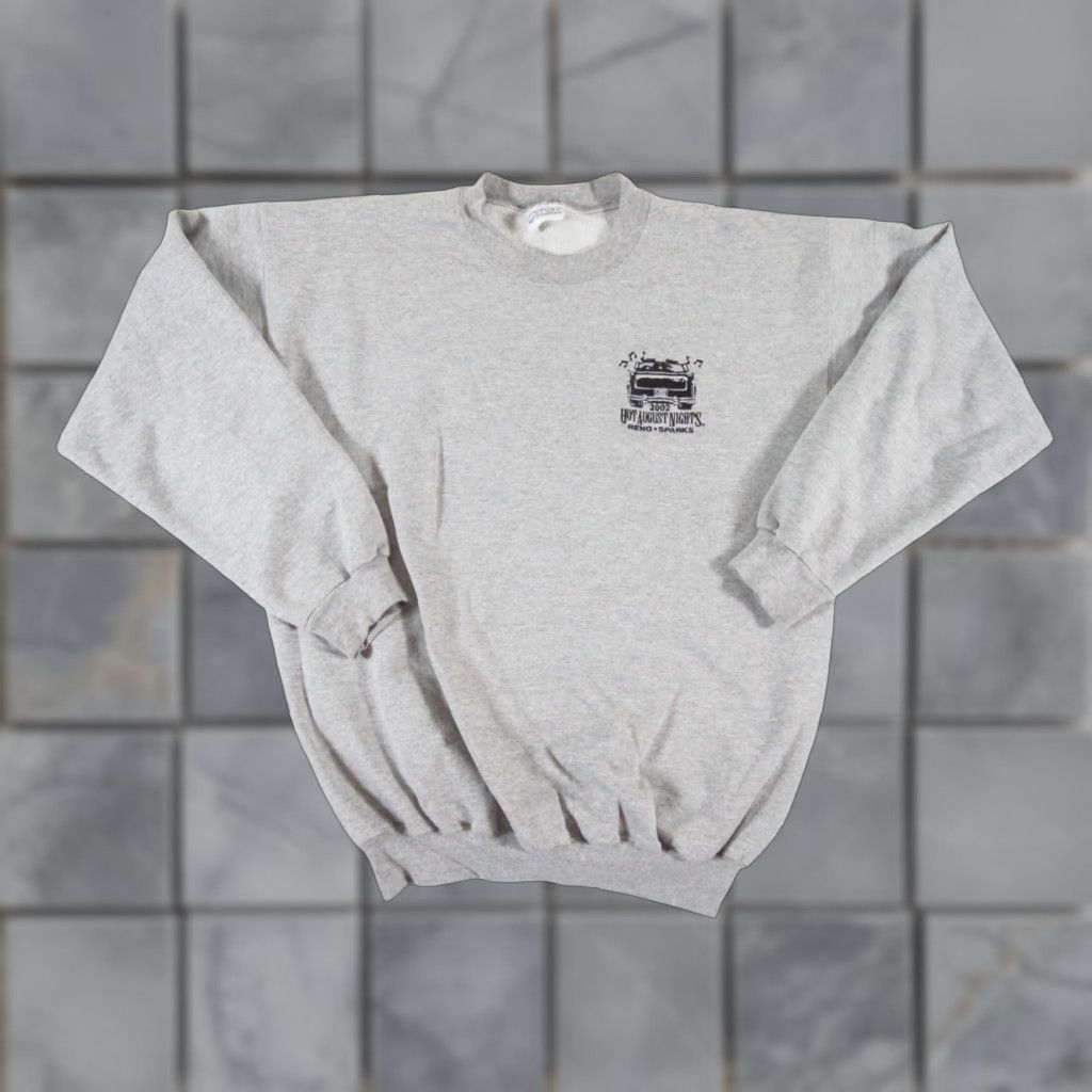Vintage Vintage Hot August Nights Sweatshirt Mens Medium Gray Crewneck Cars Hotrod Y2K Size US M / EU 48-50 / 2 - 1 Thumbnail
