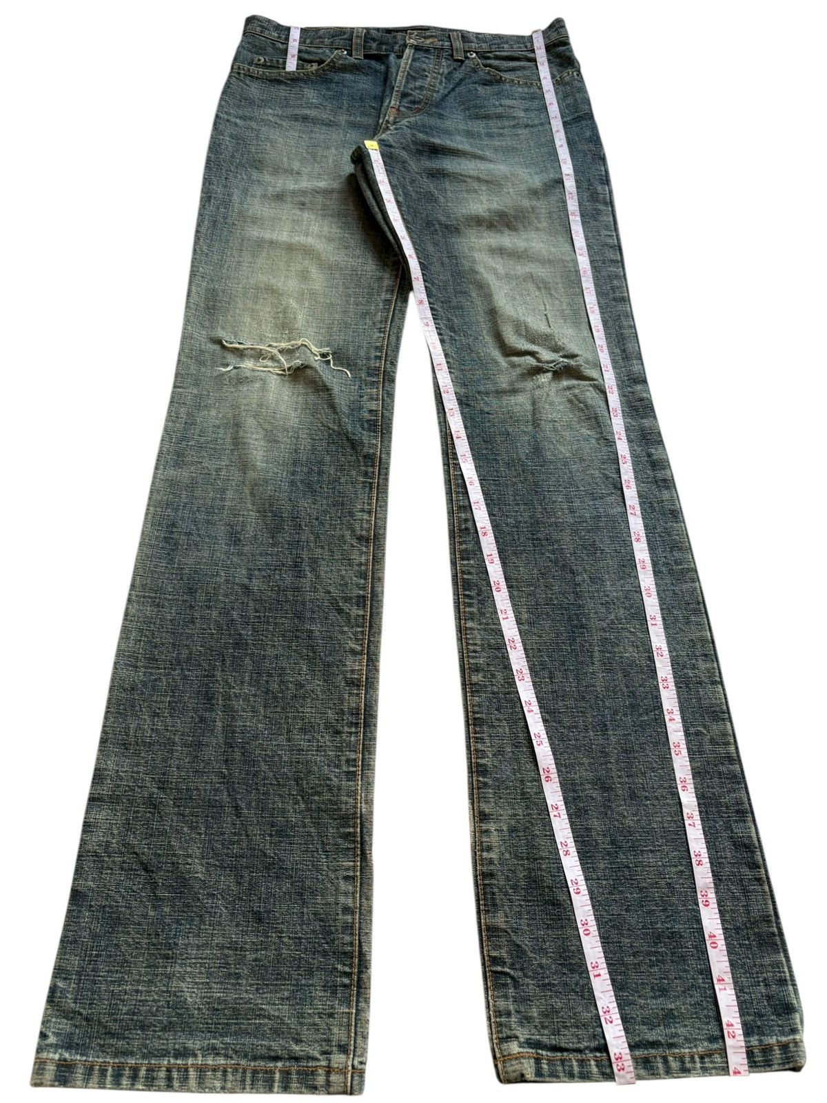 Japanese Brand × Morgan Homme Vintage Japanese Morgan Homme Mud Wash Distressed Jeans Size US 31 - 12 Thumbnail