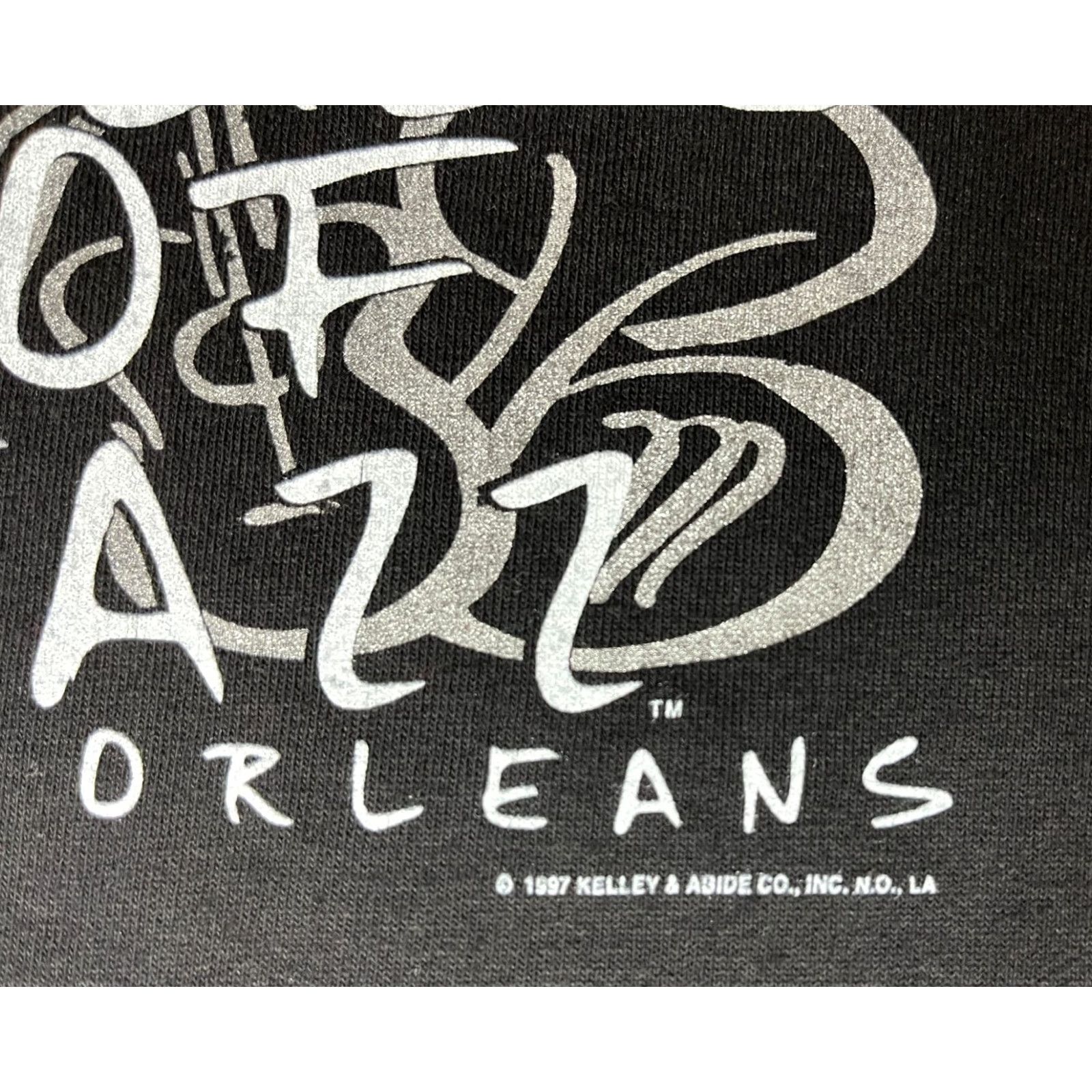 Gildan Men's Vintage House of Jazz New Orleans T-Shirt Sz L Crew Neck Short Sleeve Black 1997 90s Music Gildan Ultra Cotton Regular Mens Size US L / EU 52-54 / 3 - 4 Thumbnail
