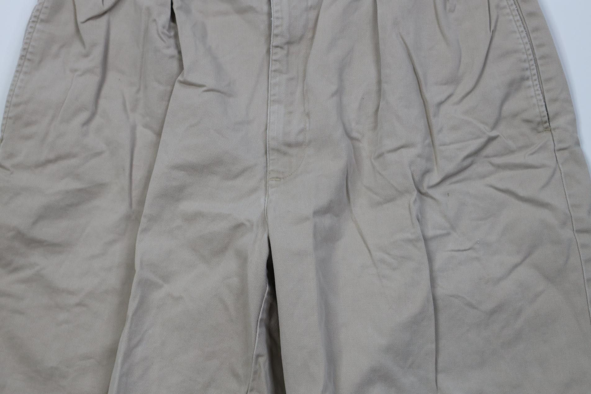 Polo Ralph Lauren Vintage 90s Ralph Lauren Above Knee Golf Chino Shorts Beige Size US 36 / EU 52 - 3 Thumbnail
