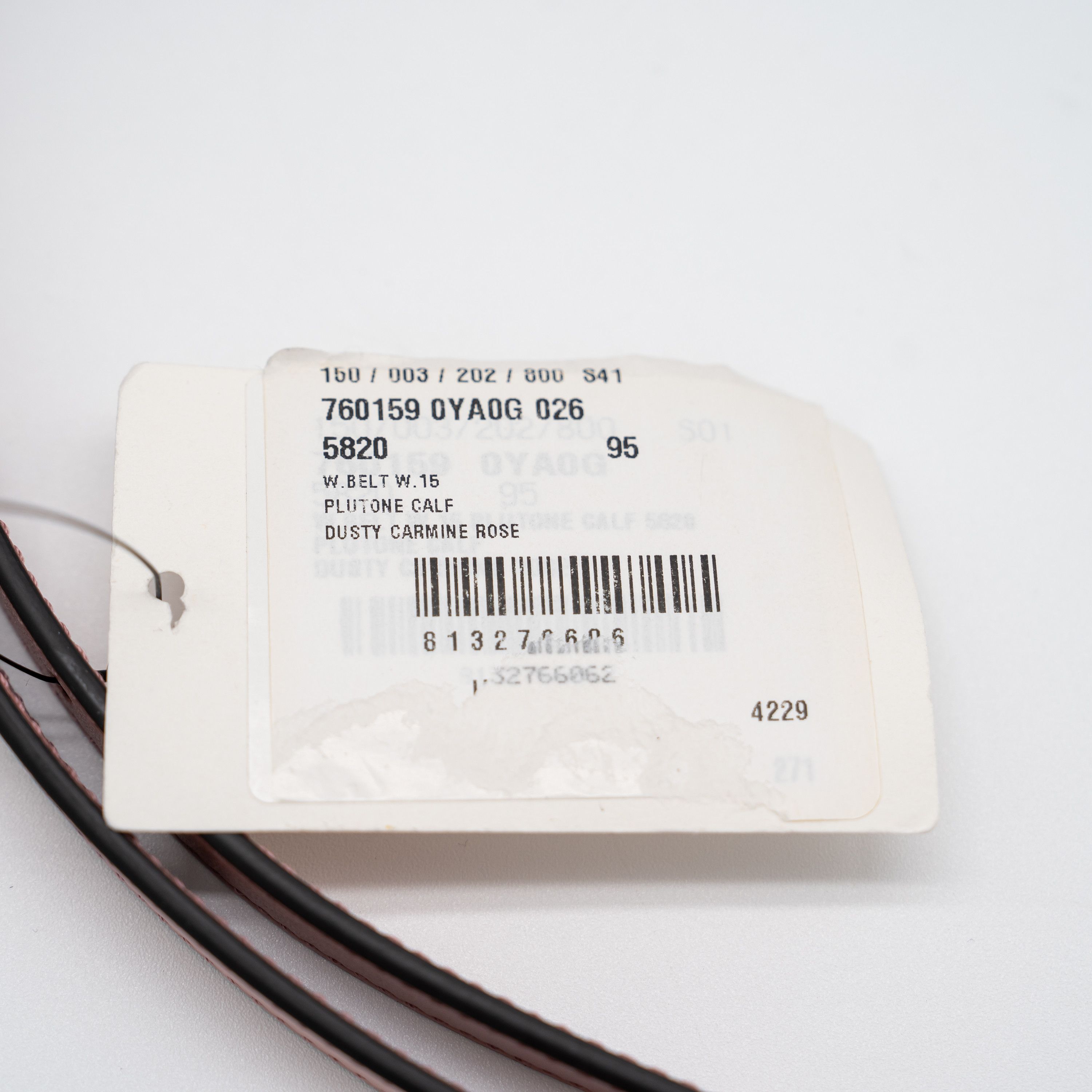 Gucci Gucci Interlocking G Slim Thin Leather Belt Rose Pink Gold Size ONE SIZE - 4 Thumbnail