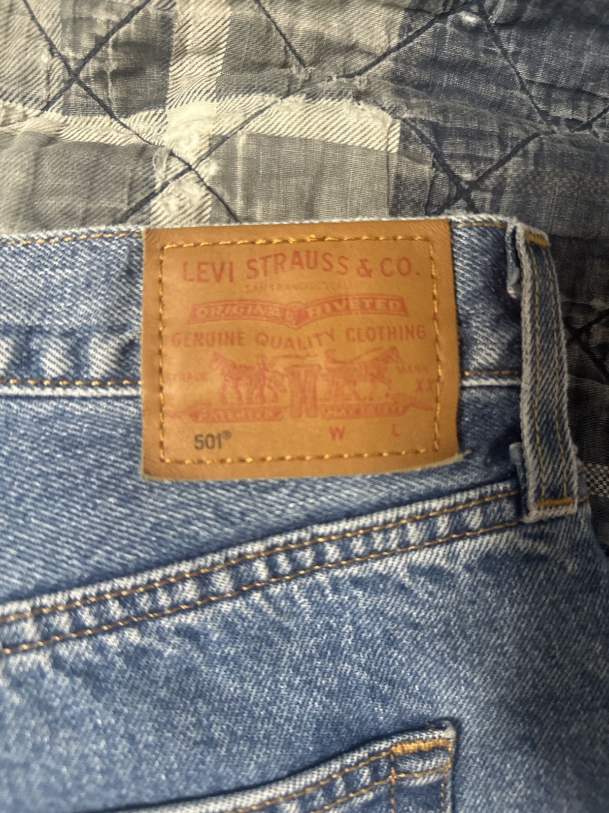 Levi's Levi 501 Blue Button zip denim 32x32 Size US 32 / EU 48 - 2 Thumbnail
